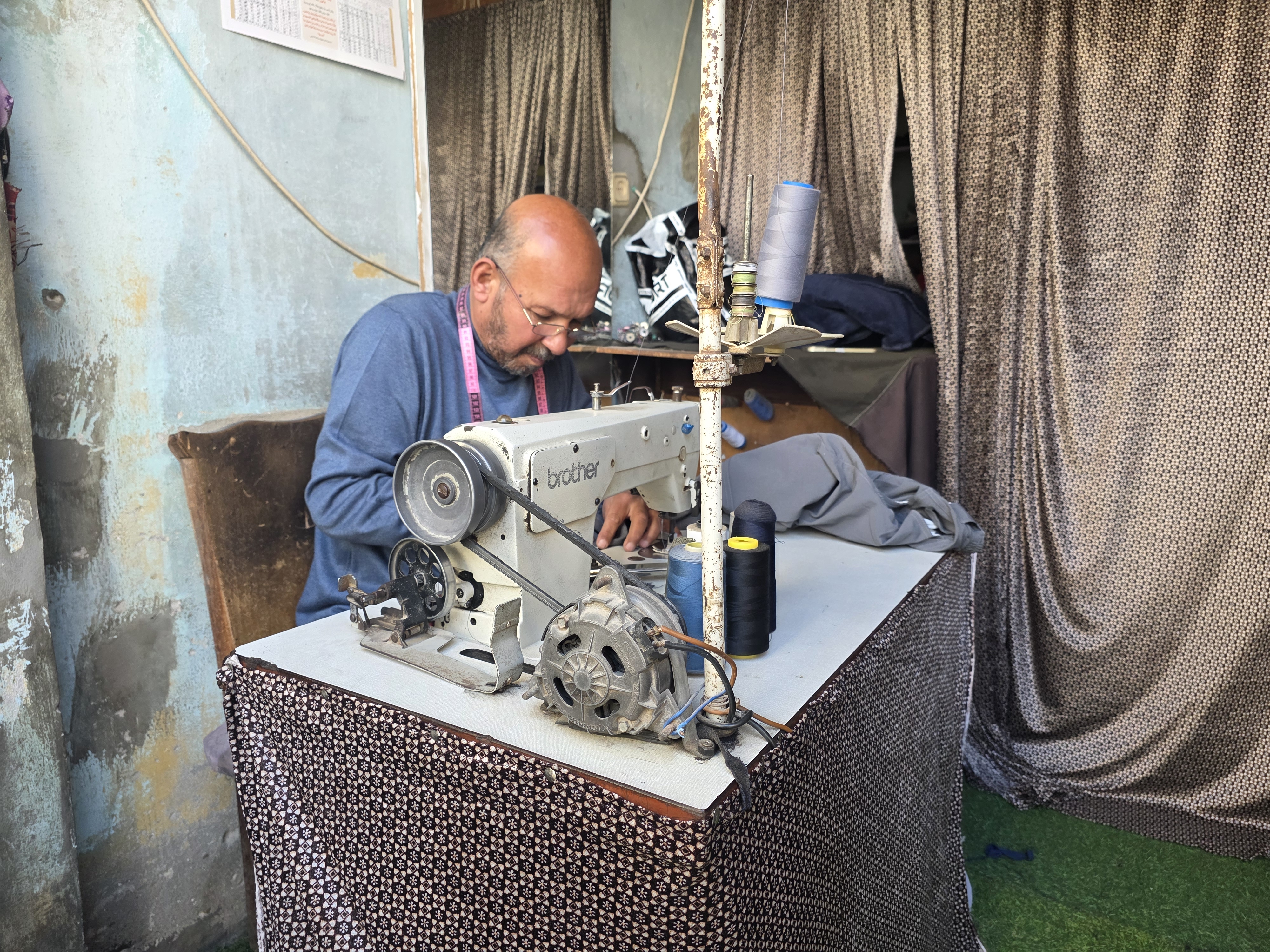 Mohammad Abdul Ghafour, 57, Palestinian tailor.