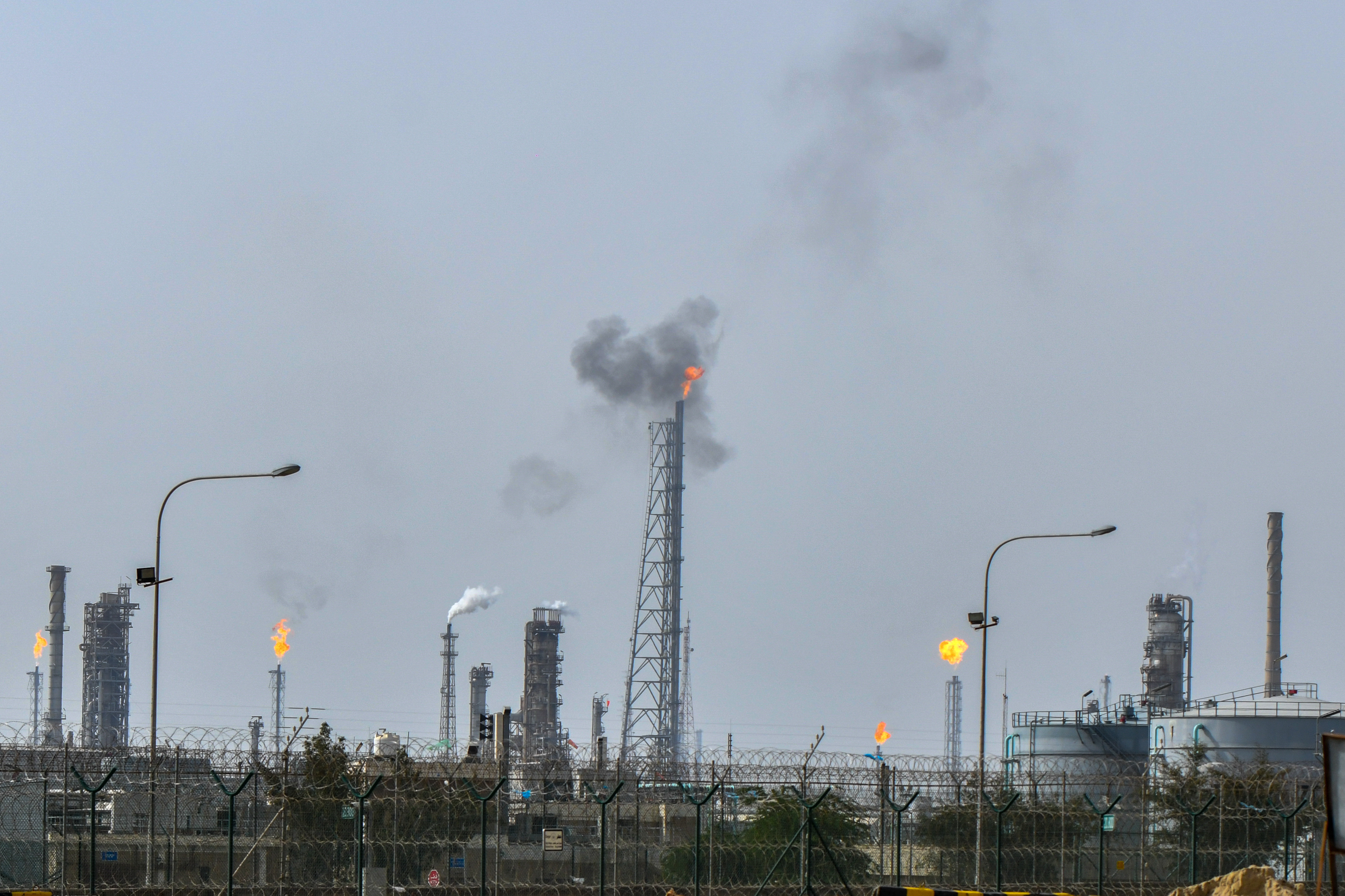 A general view of the Mina al-Ahmadi refinery in Kuwait.