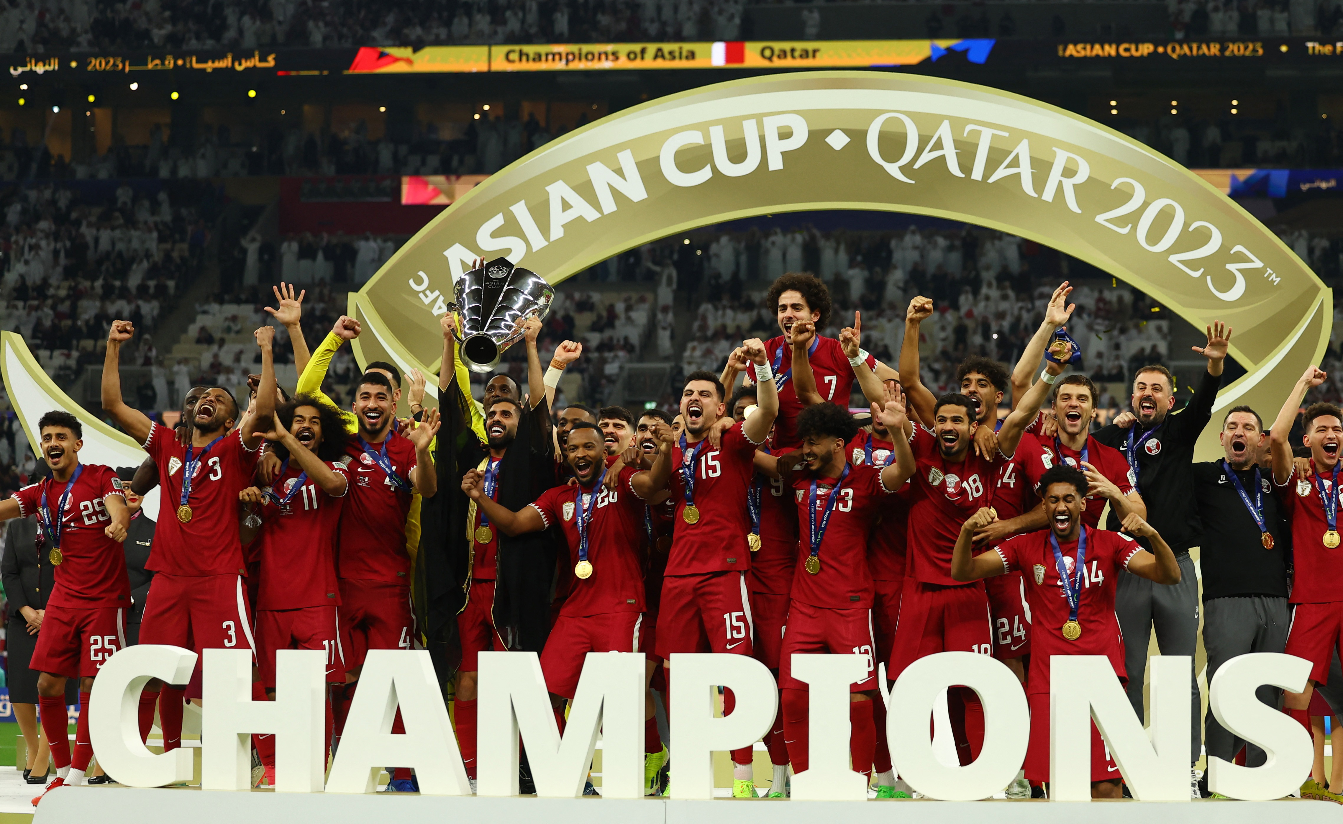 Qatar will be defending Asian Cup champions in Saudi Arabia