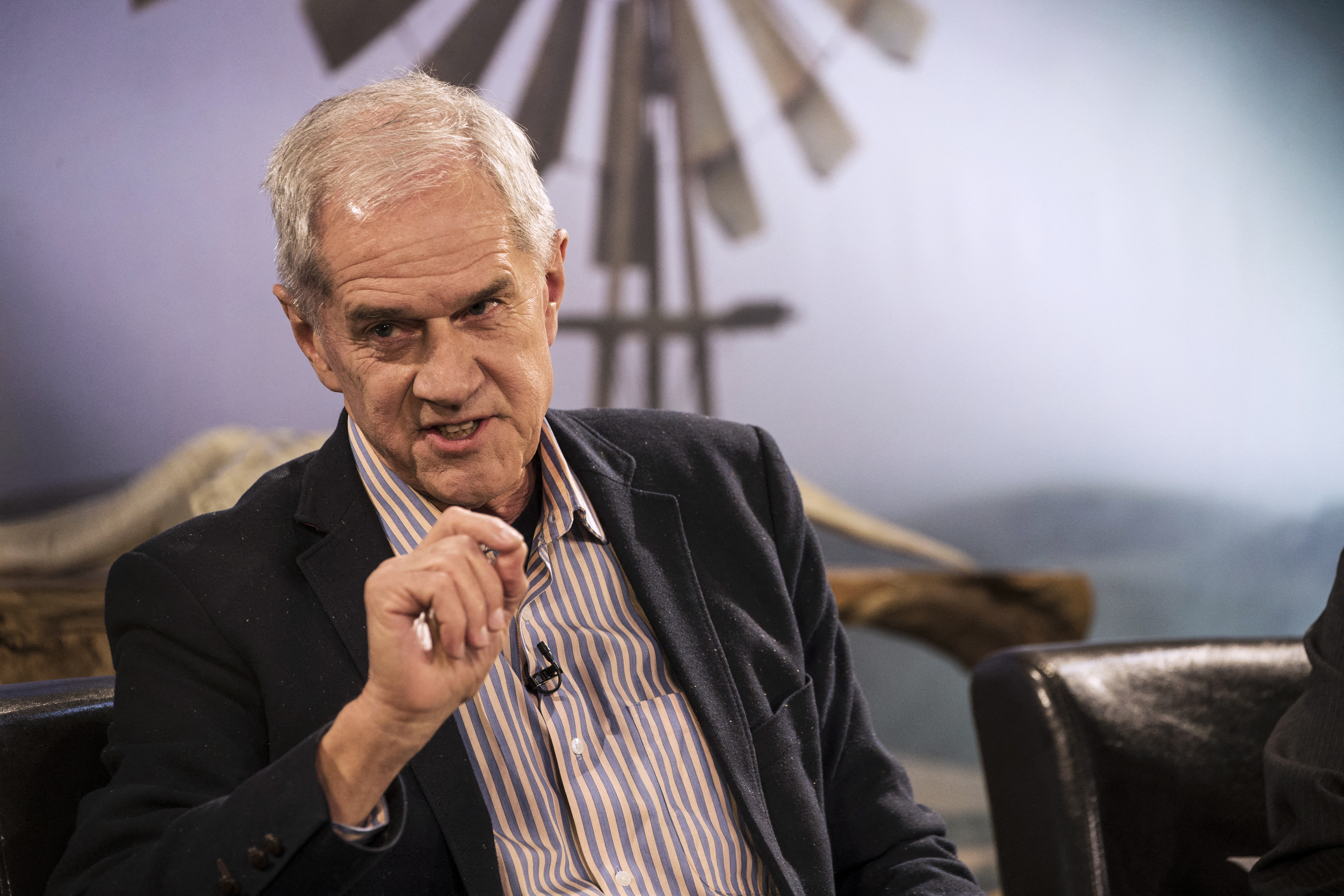 Roelf Meyer, South African politician and new ambassador to the US, in 2018 [File: Wikus de Wet/AFP]