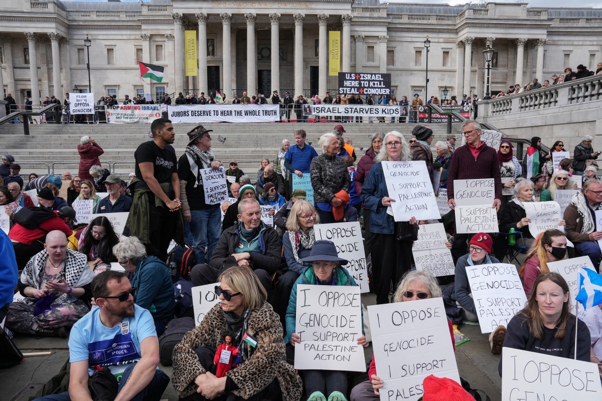 Police arrest 523 at London pro-Palestinian protest in Trafalgar Square