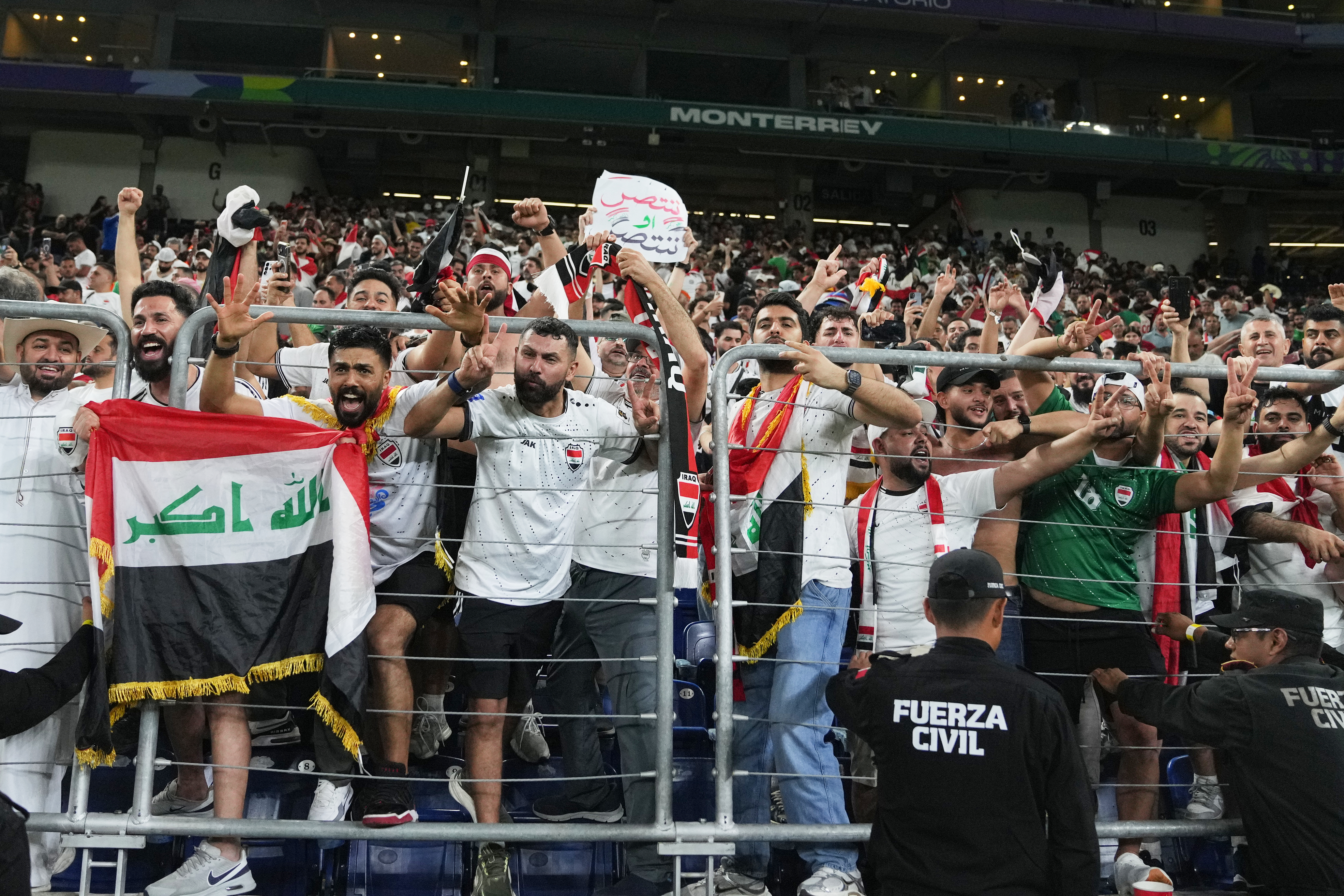Iraqis celebrate on the streets
