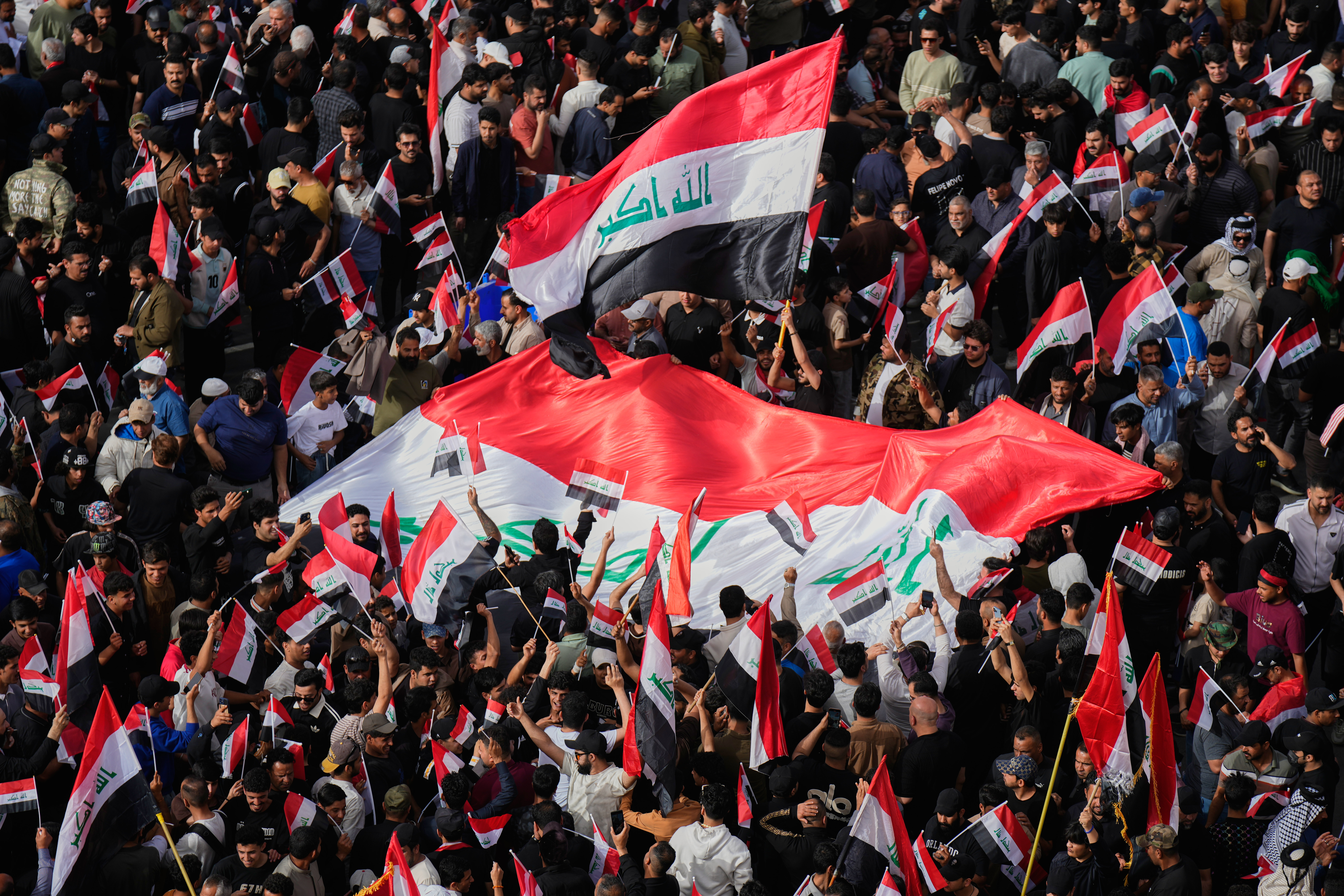 Thousands rally in Iraq against US-Israeli regional aggression