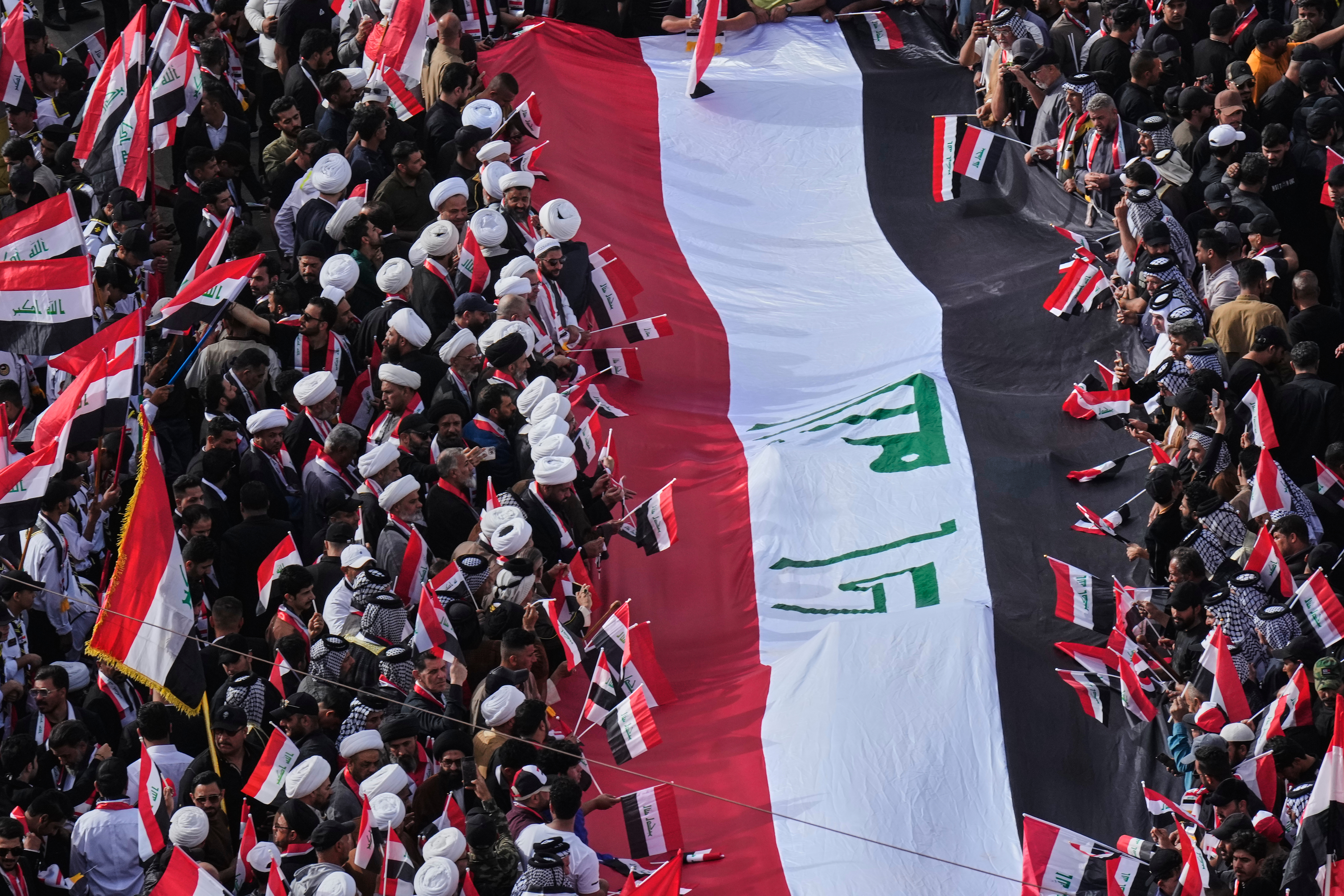 Thousands rally in Iraq against US-Israeli regional aggression