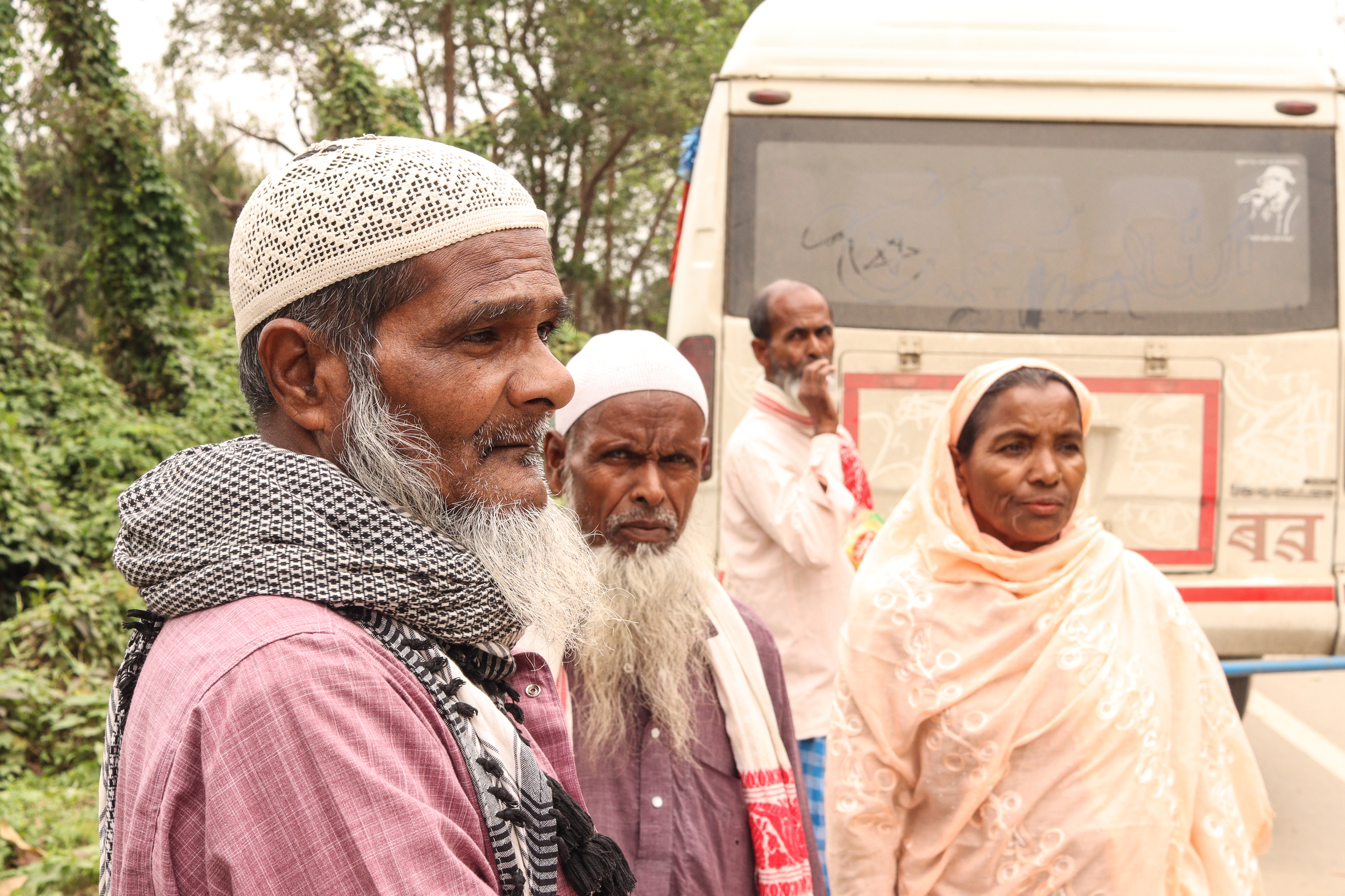 Amir Ali, in his 50s, says someday he hopes to find peace in hostile Assam.