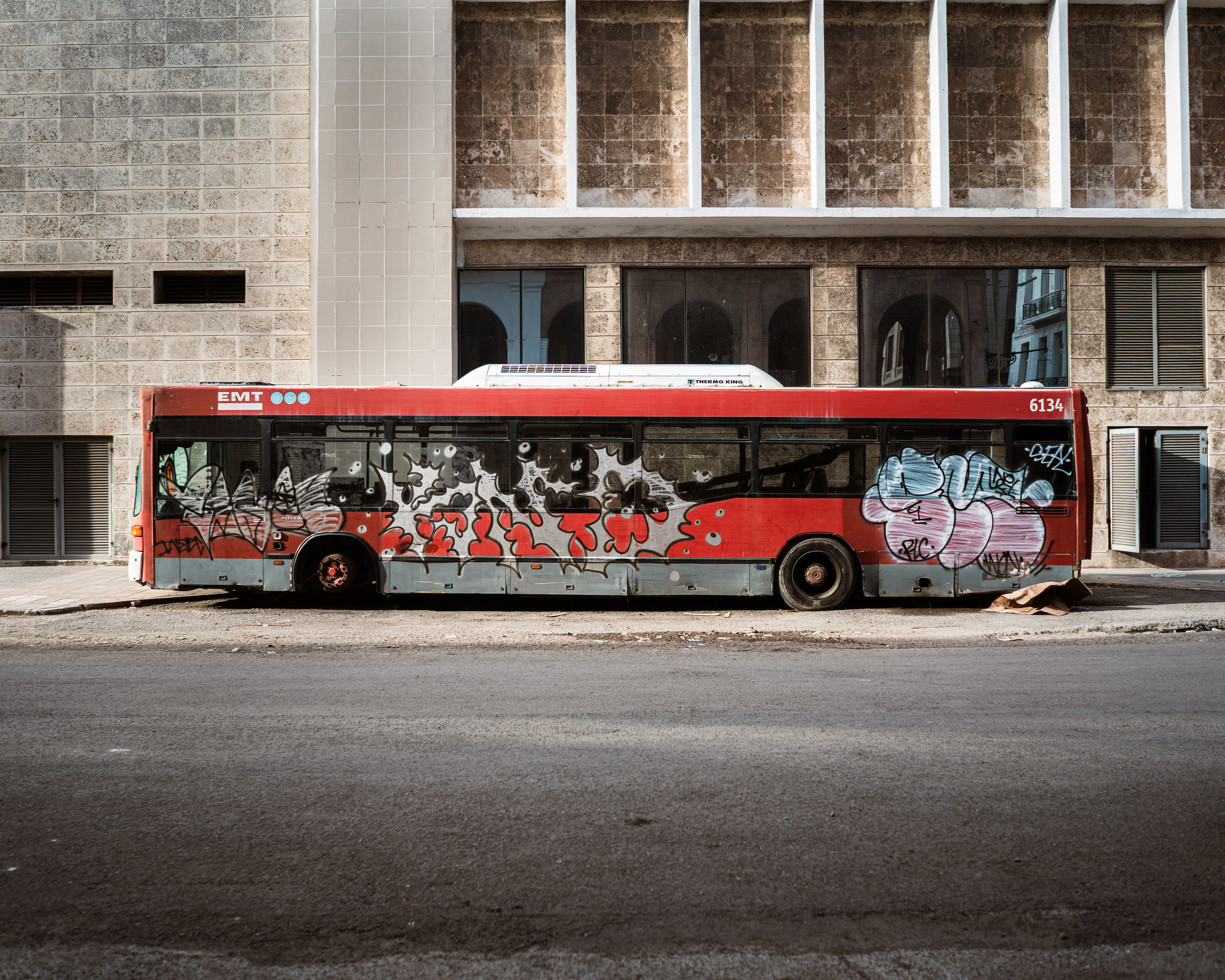 A derelict bus in Havana