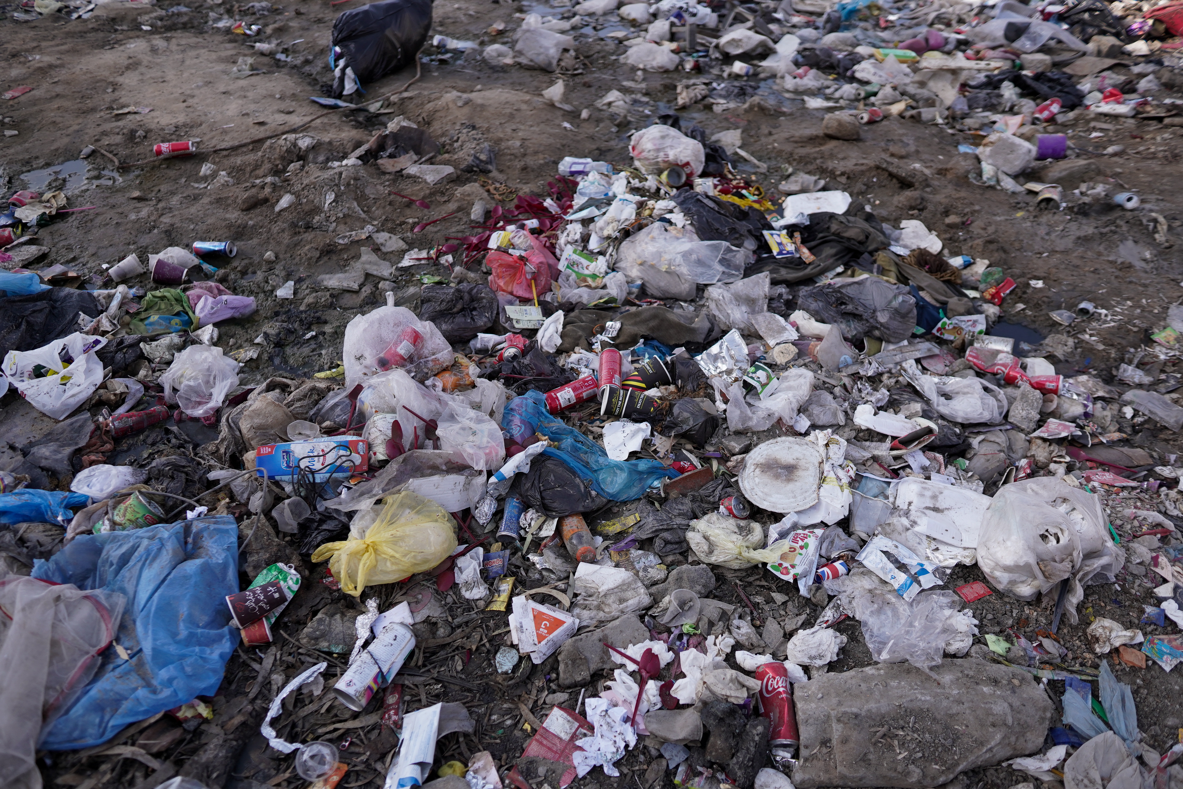 Rubbish on the ground