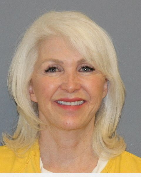 FILE PHOTO: Tina Peters, the Mesa County, Colorado, clerk indicted on multiple felony counts stemming from an election security breach, poses in a jail booking photograph in Grand Junction, Colorado, U.S. March 9, 2022. Mesa County Sheriff's Office/Handout via REUTERS ATTENTION EDITORS - THIS IMAGE HAS BEEN SUPPLIED BY A THIRD PARTY./File Photo