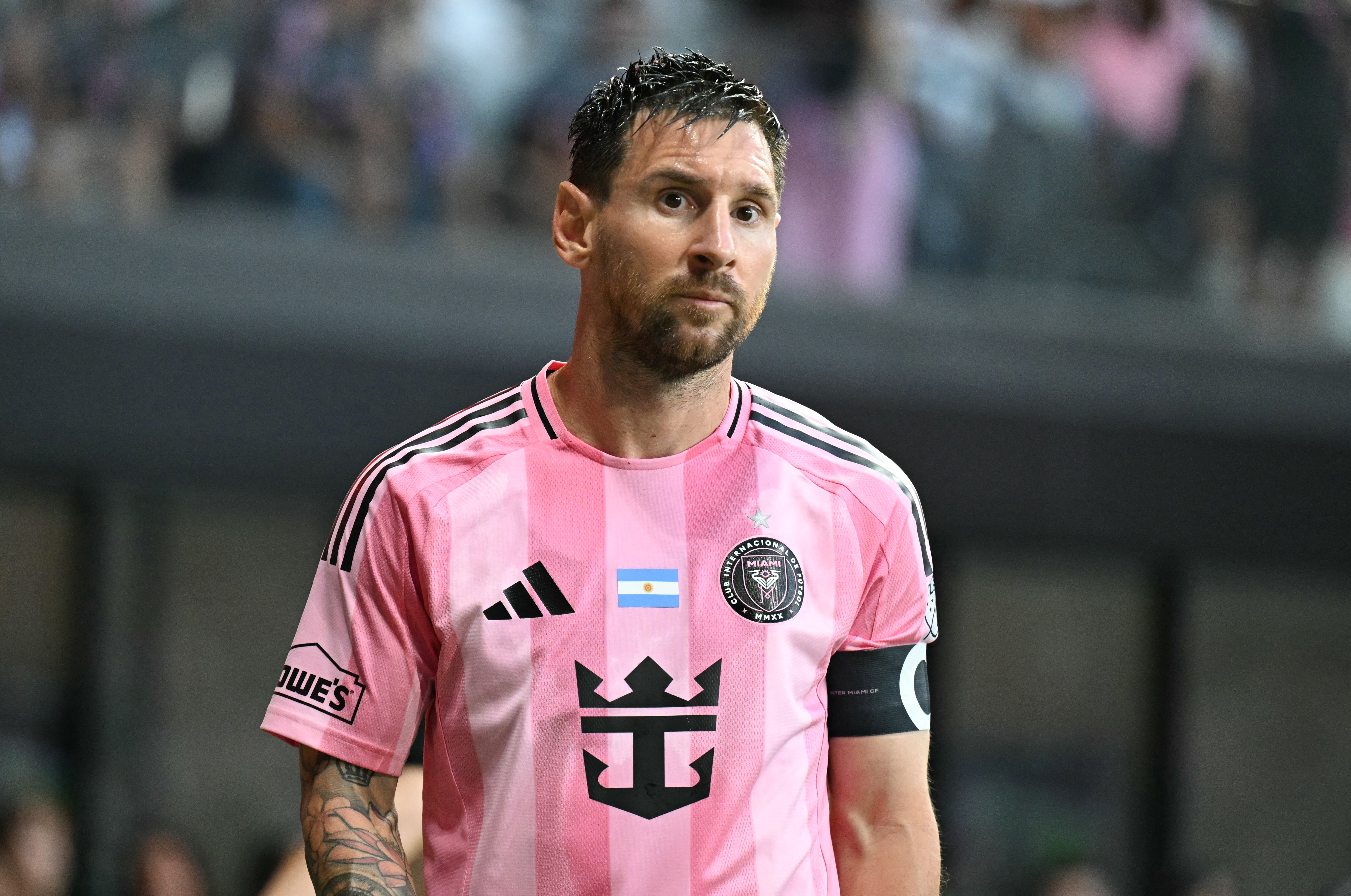 Lionel Messi, pictured in Miami, Florida, US, on May 24, 2026, asked to be substituted during Inter Miami's MLS match against Philadelphia [Megan Briggs/Getty Images via AFP]