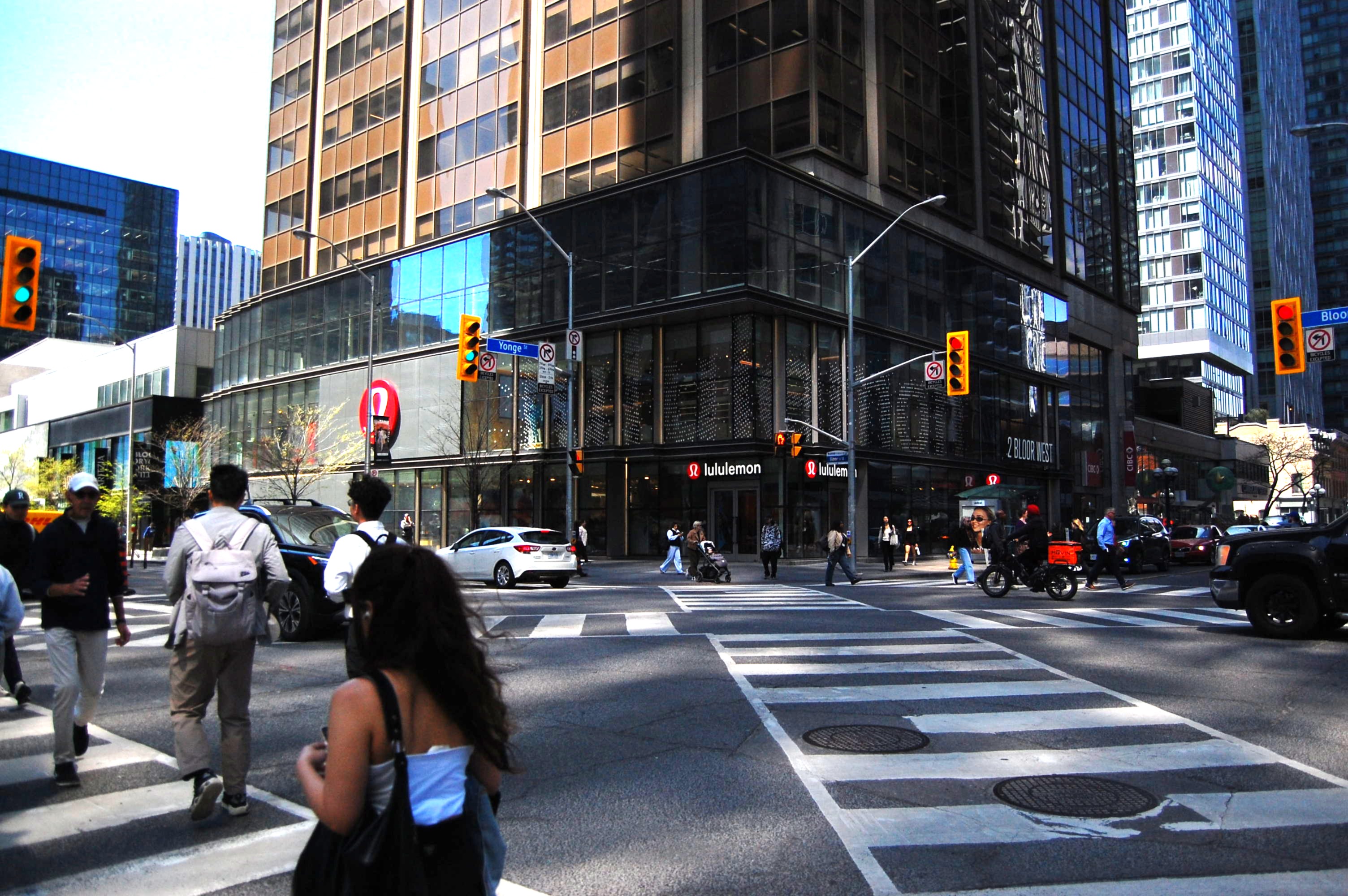 A major intersection in Toronto, Canada’s largest city