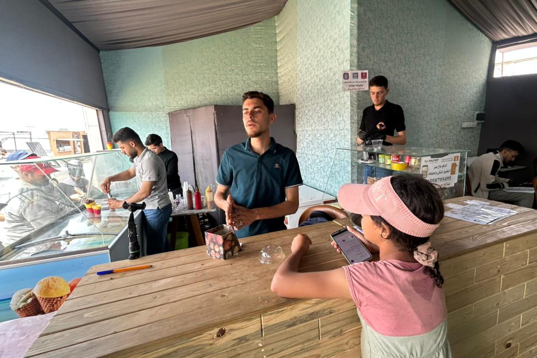 Gaza ice cream shop