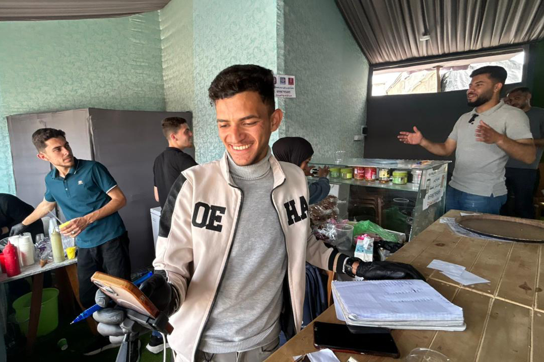 Gaza ice cream shop