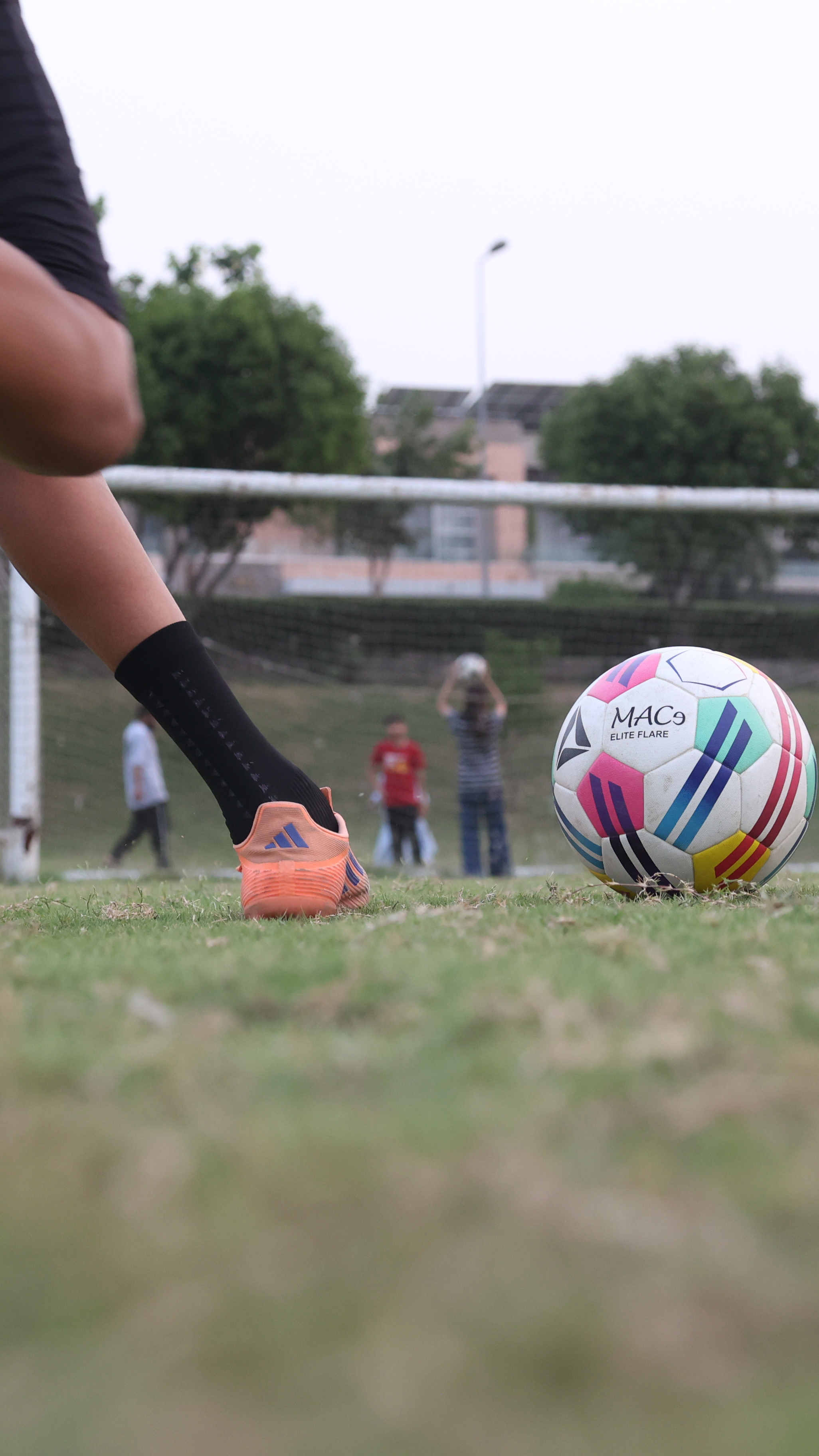 The finished football finds its true purpose