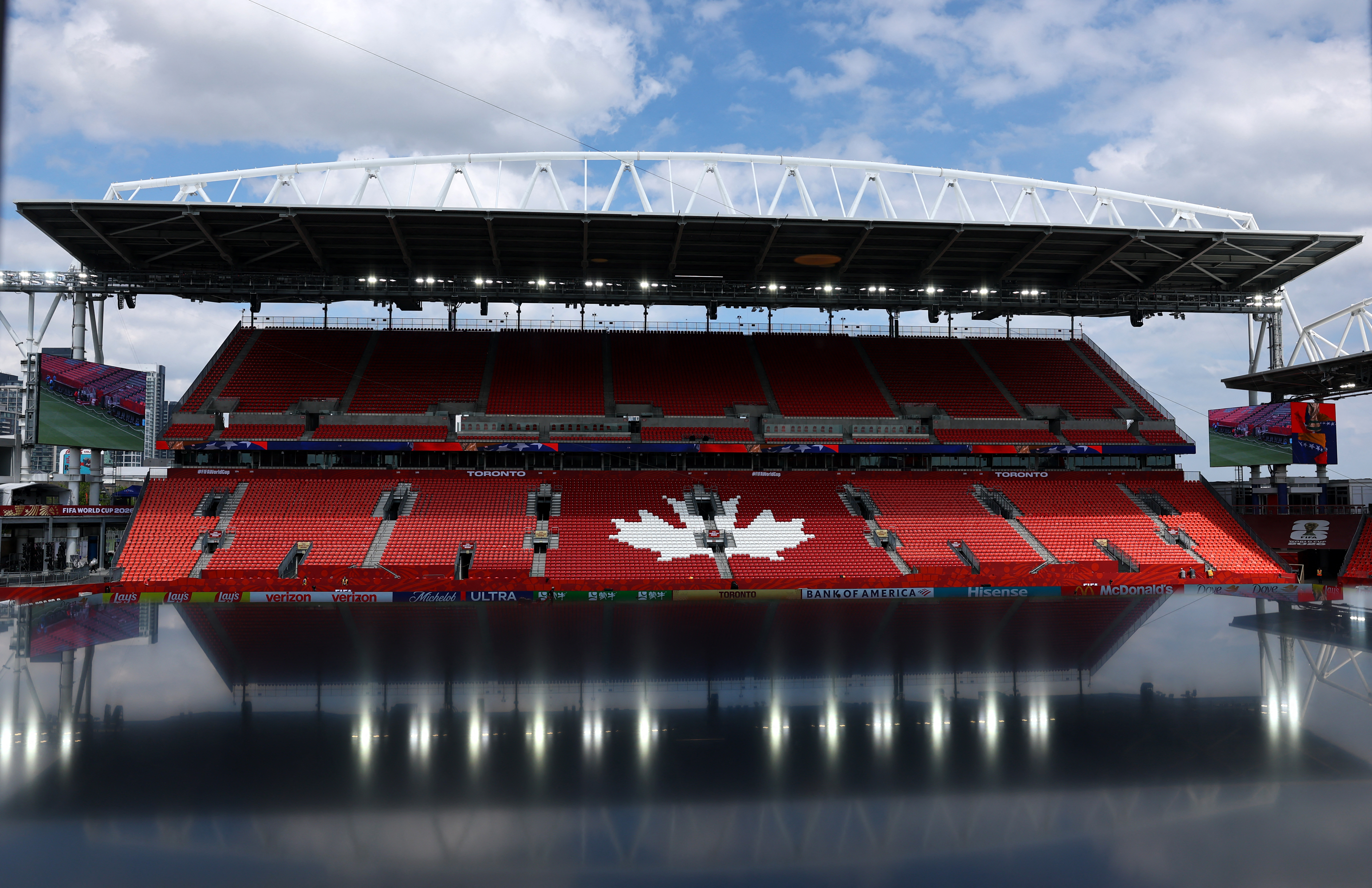 General view inside Toronto stadium before the match.