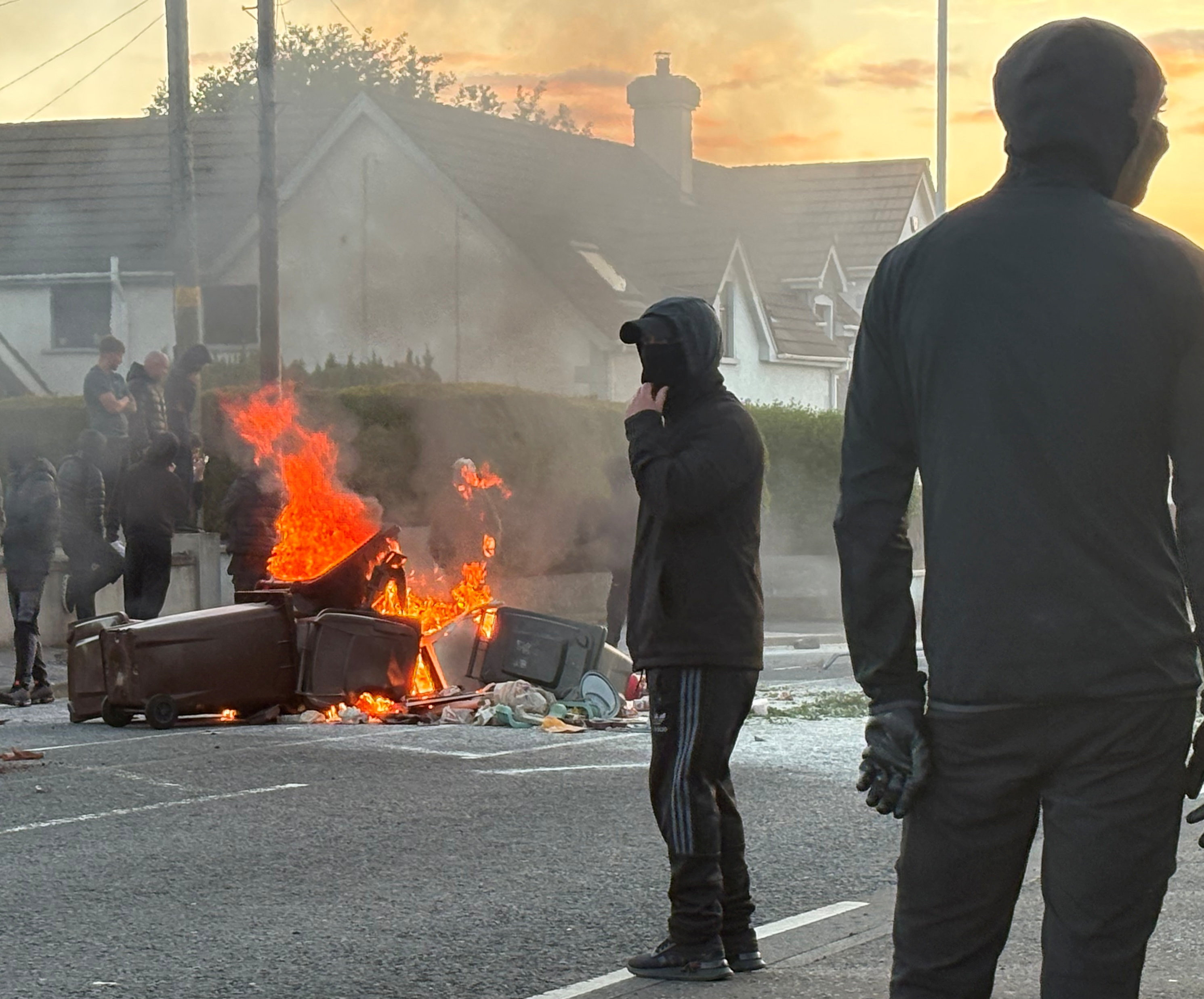 Belfast anti-immigrant protesters