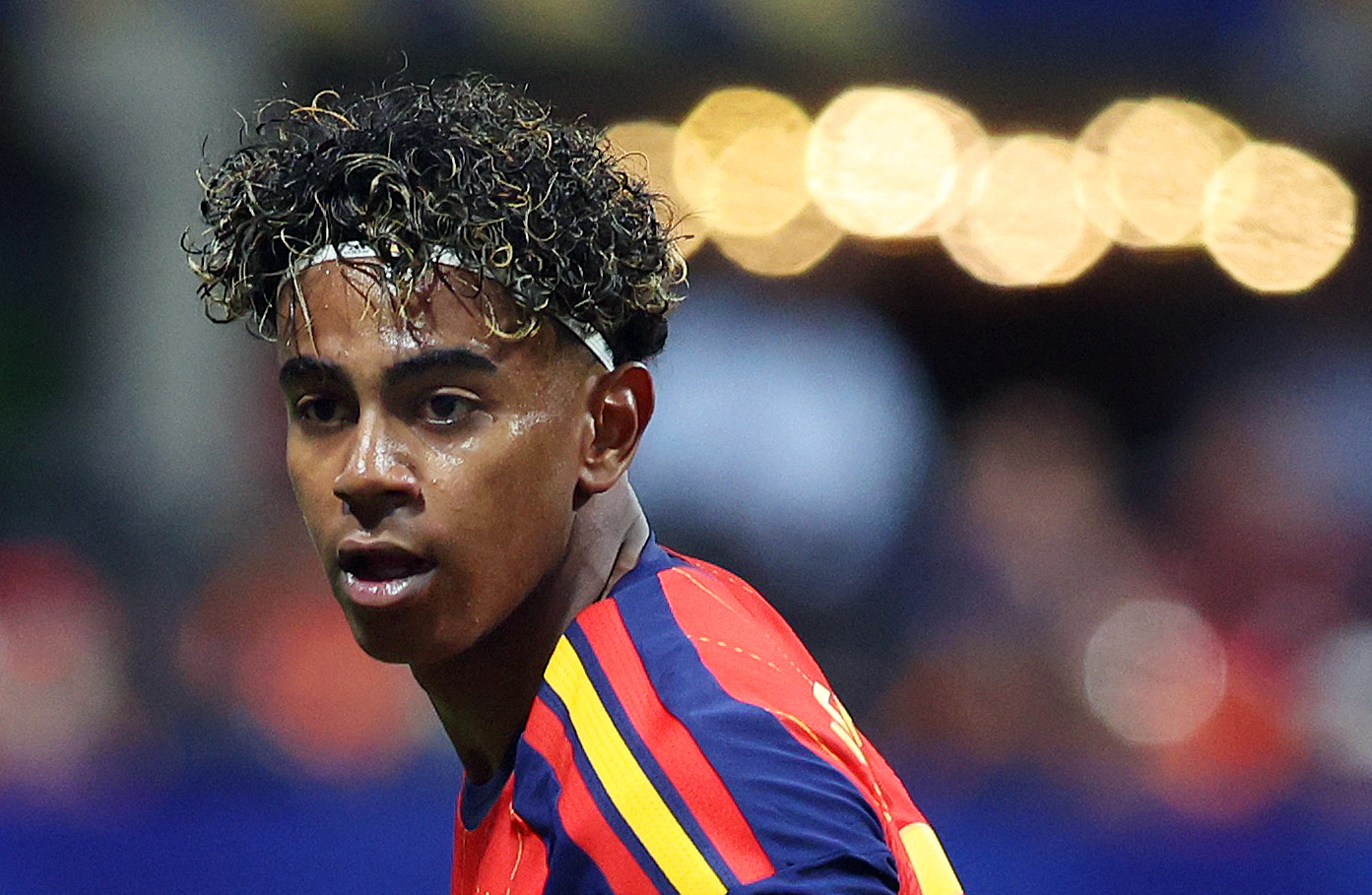 Soccer Football - FIFA World Cup 2026 - Group H - Spain v Cape Verde - Atlanta Stadium, Atlanta, Georgia, U.S. - June 15, 2026 Spain's Lamine Yamal IMAGN IMAGES via Reuters/Brett Davis