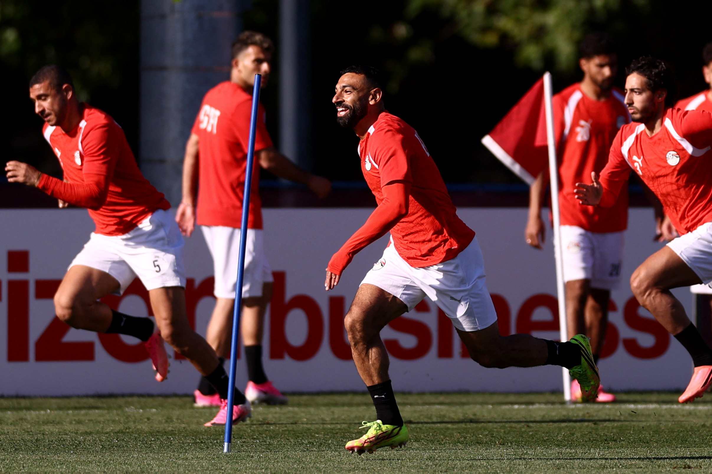 Soccer Football - FIFA World Cup 2026 - Egypt Training - - June 20, 2026 Egypt's Mohamed Salah during training REUTERS/Lee Smith