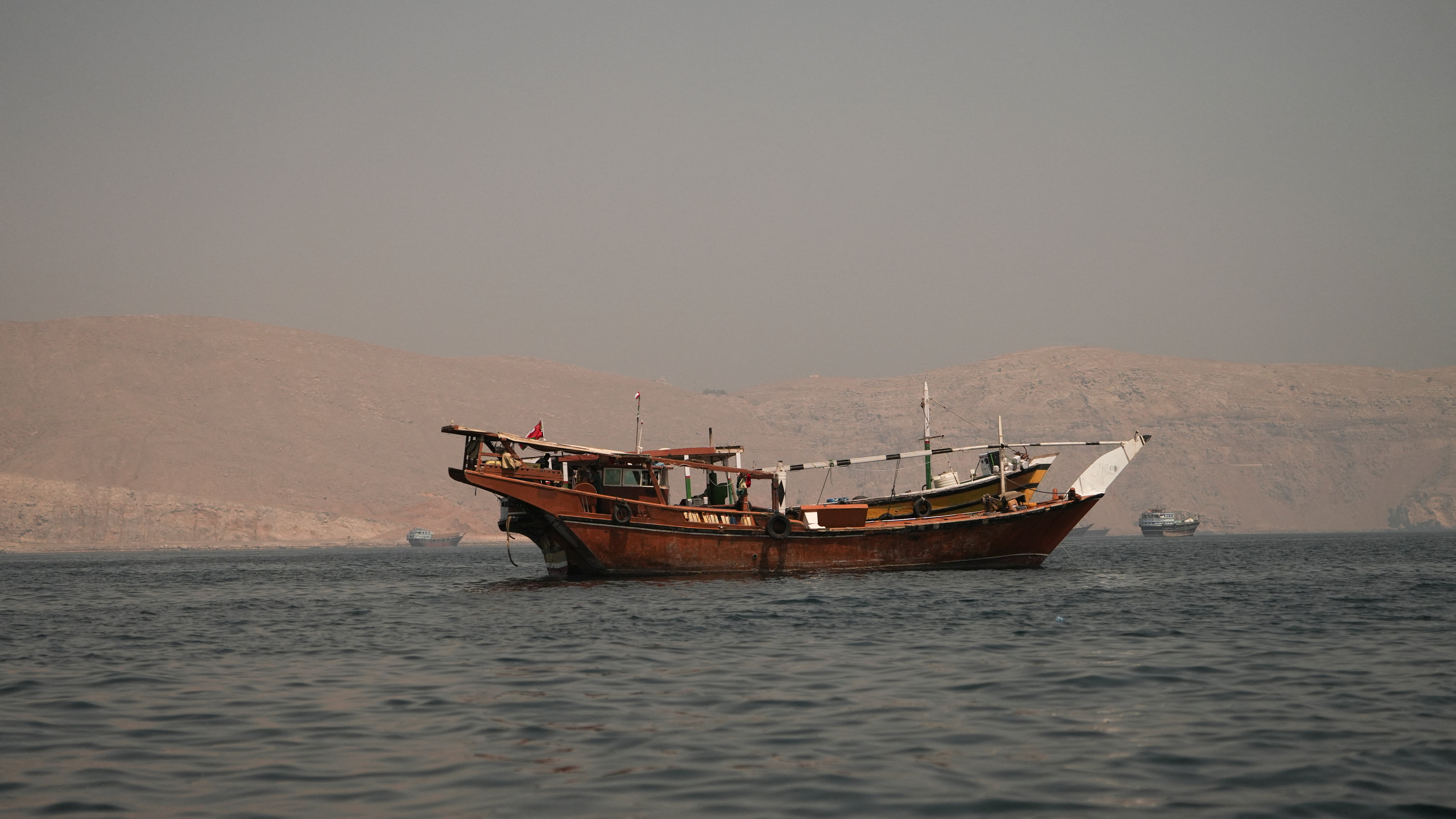 Vessels at the Strait of Hormuz, as seen from Musandam, Oman, June 22, 2026. REUTERS/Stringer