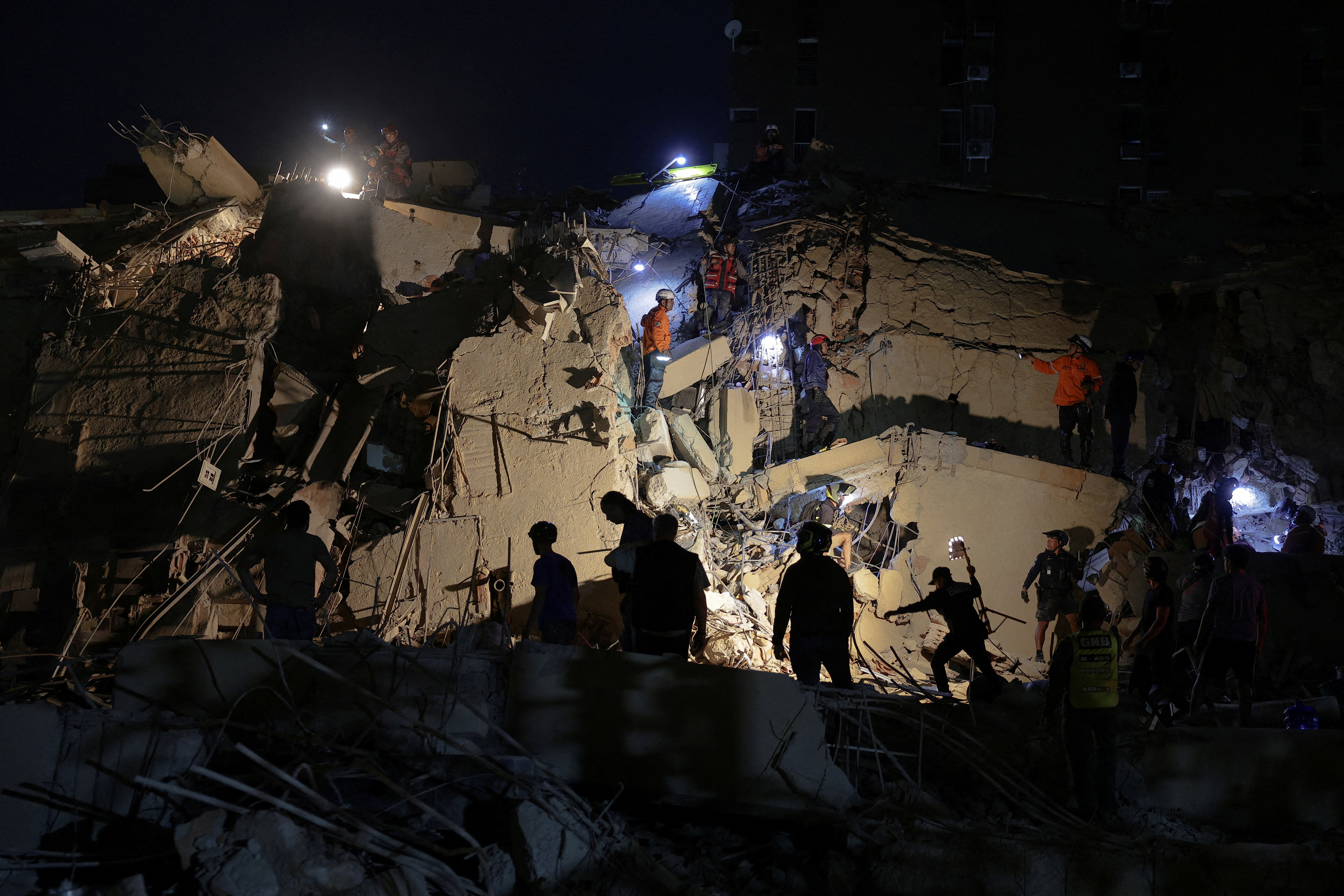 Aftermath of the twin earthquakes in Venezuela