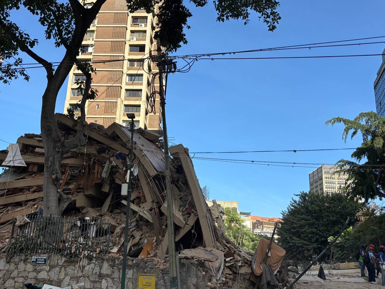 Buildings in Caracas collapsed on the evening of June 24, after a pair of major earthquakes rattled Venezuela