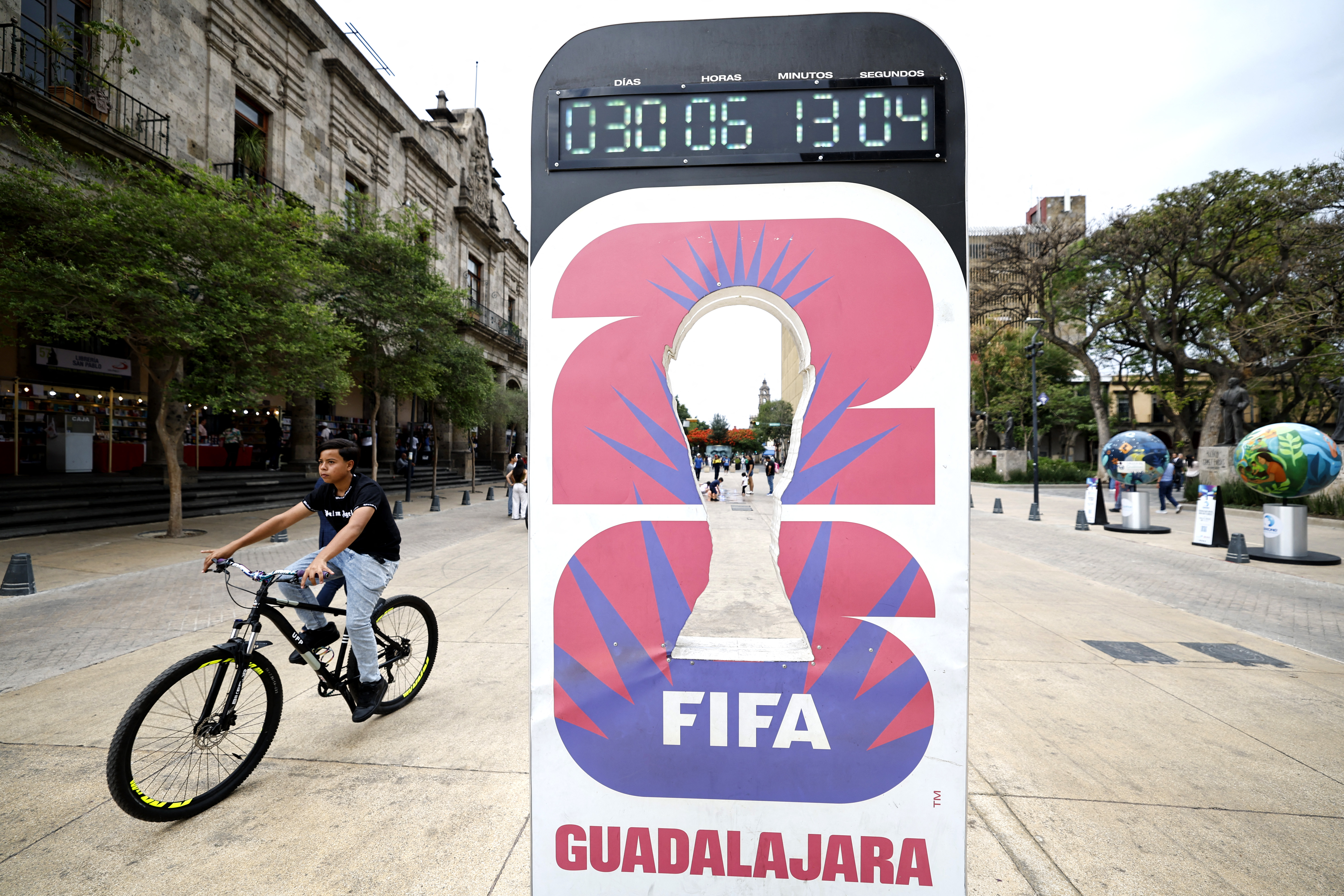 FIFA World Cup clock.