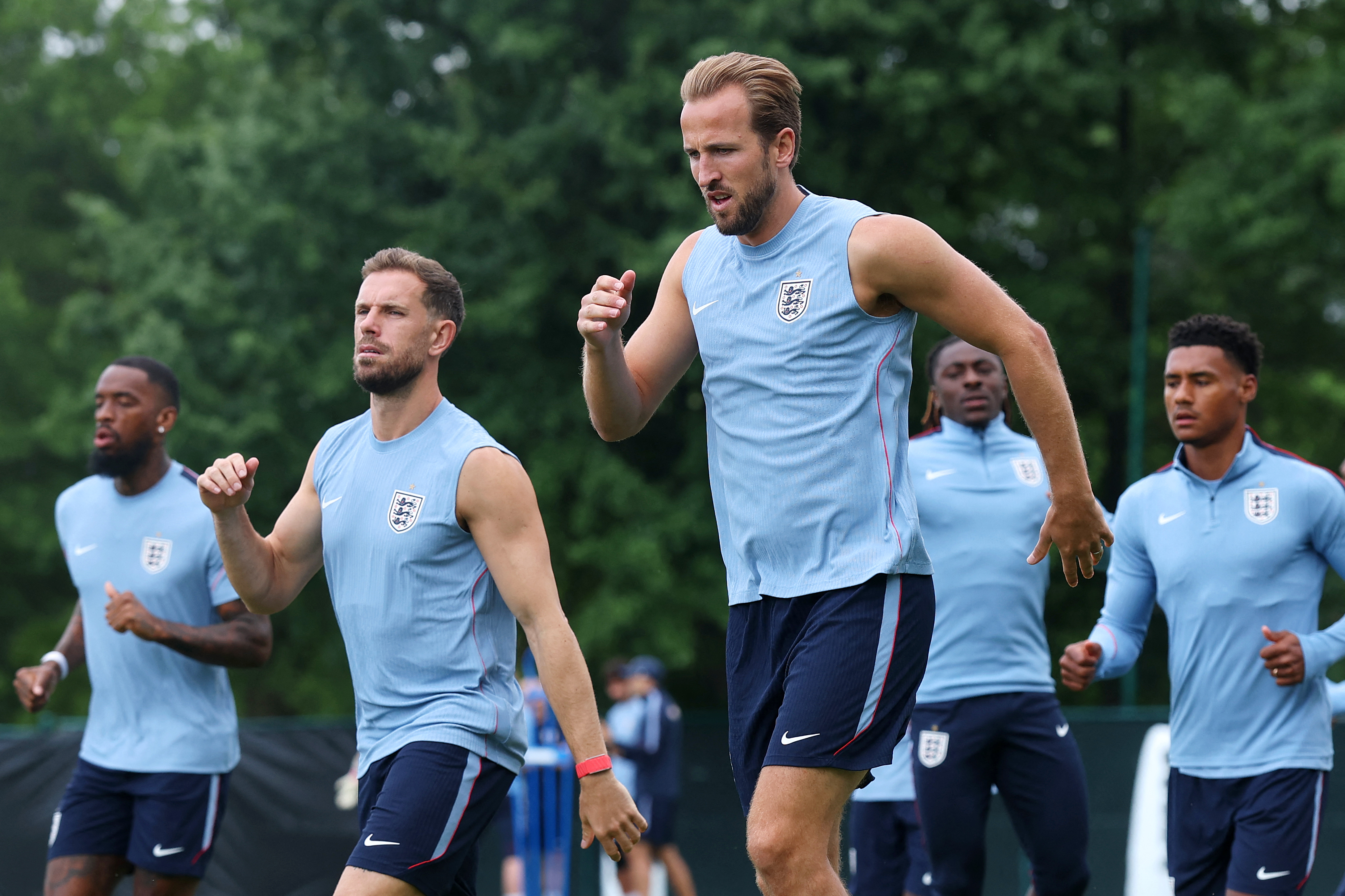 Kane trains during a session on June 22, 2026 in Kansas City, Kansas, US