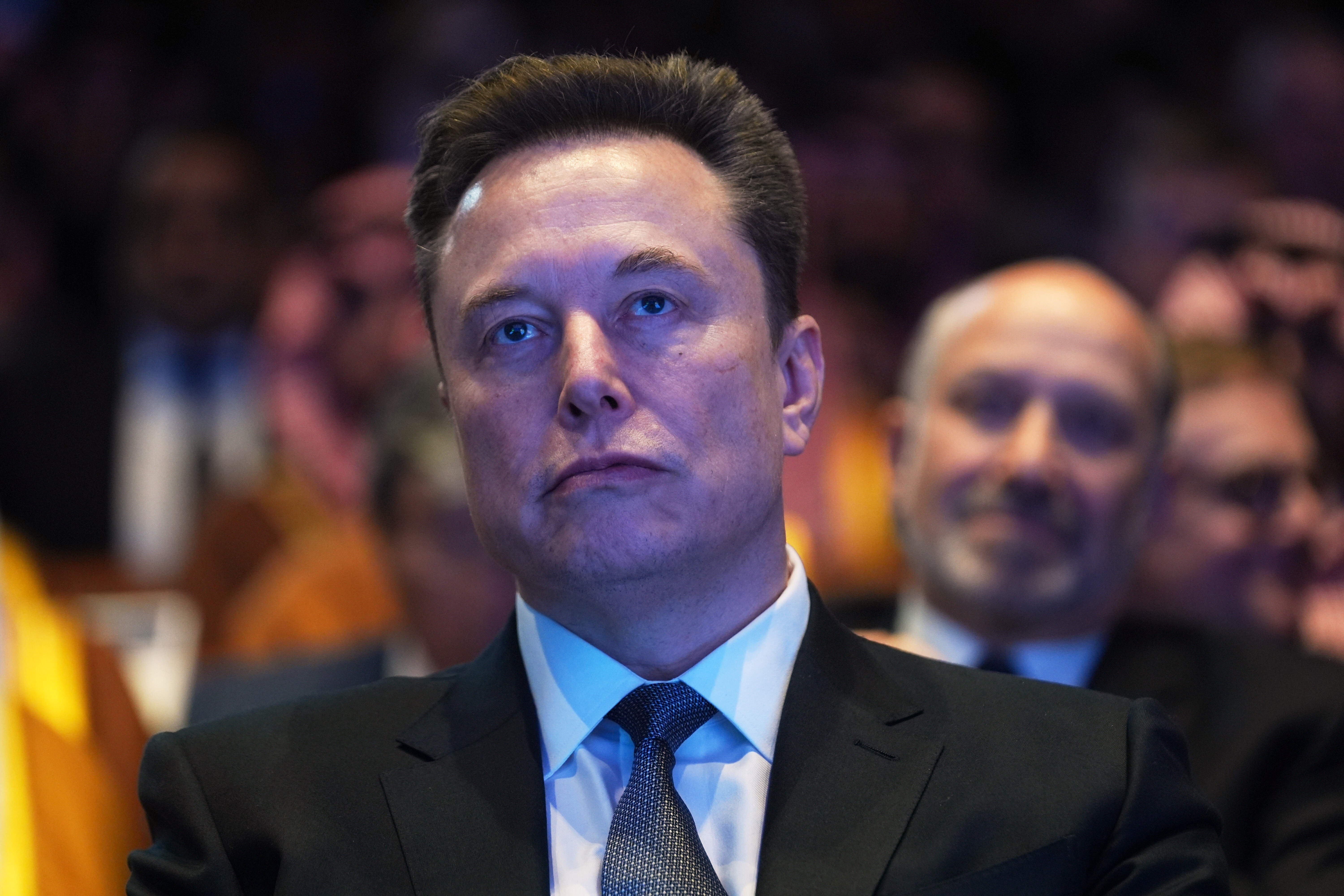 Elon Musk attends the Saudi Investment Forum at the Kennedy Center, in Washington, DC, the US, on November 19, 2025