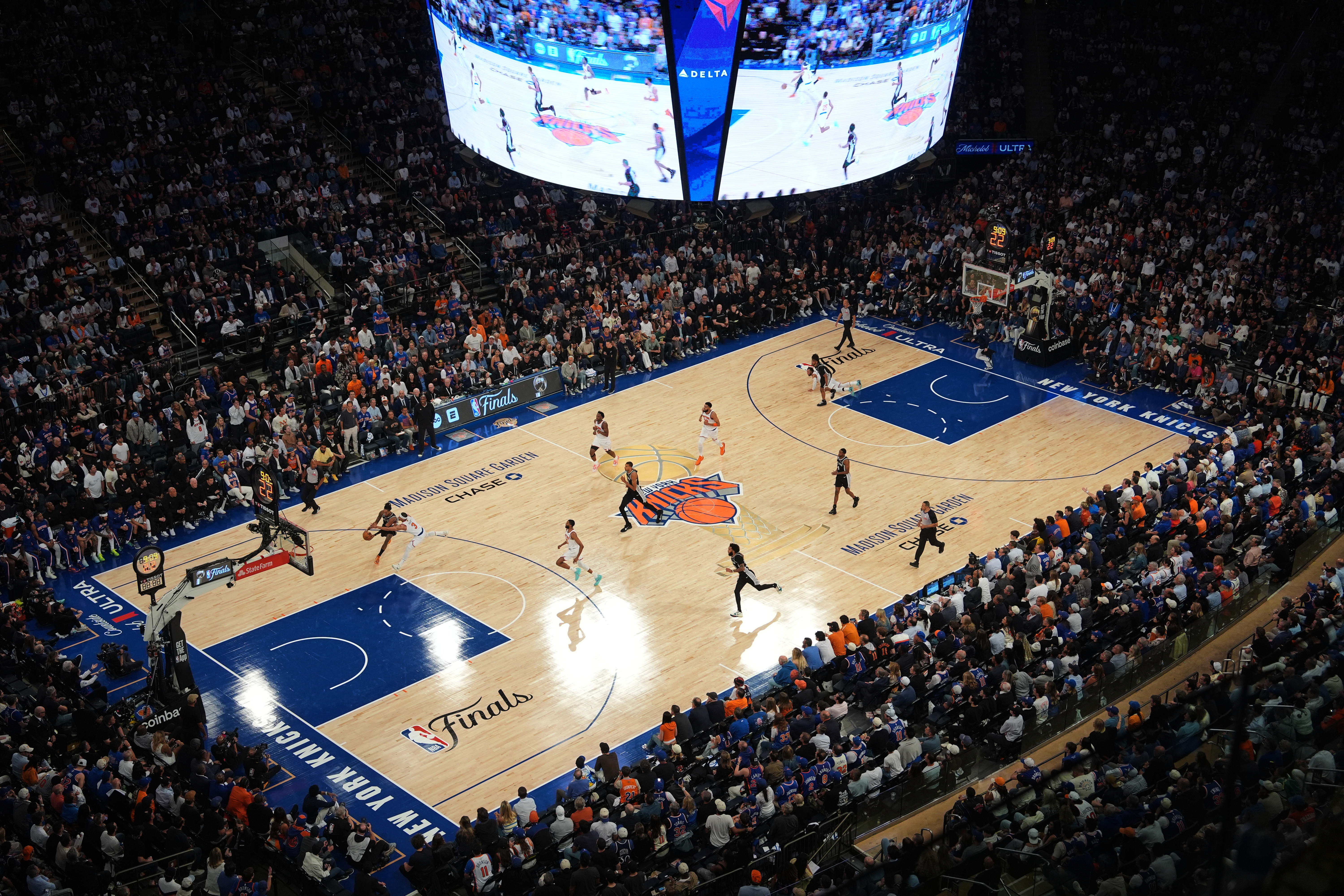 Trump courts boos at historic New York NBA Finals appearance
