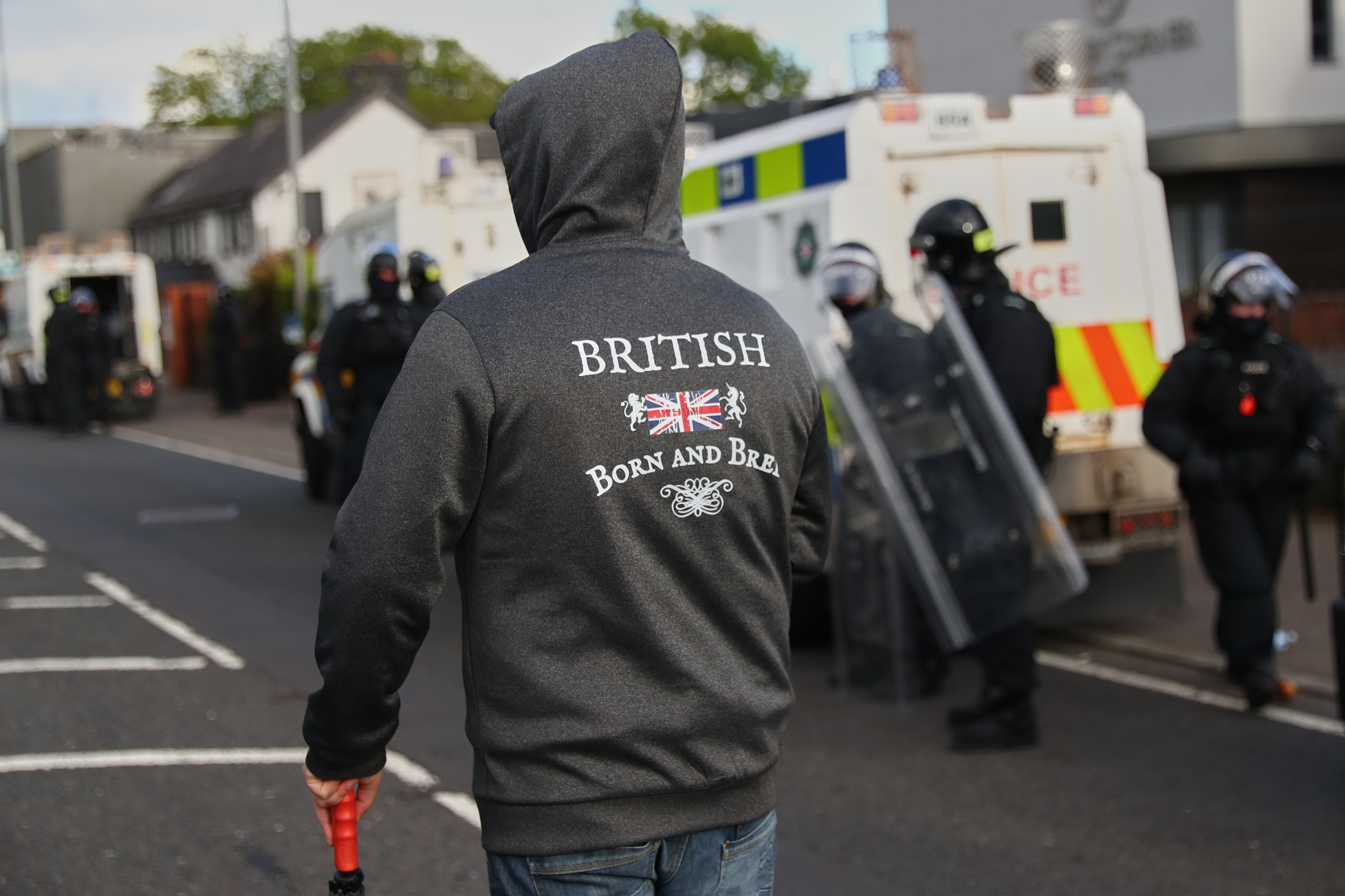 Belfast anti-immigrant protesters