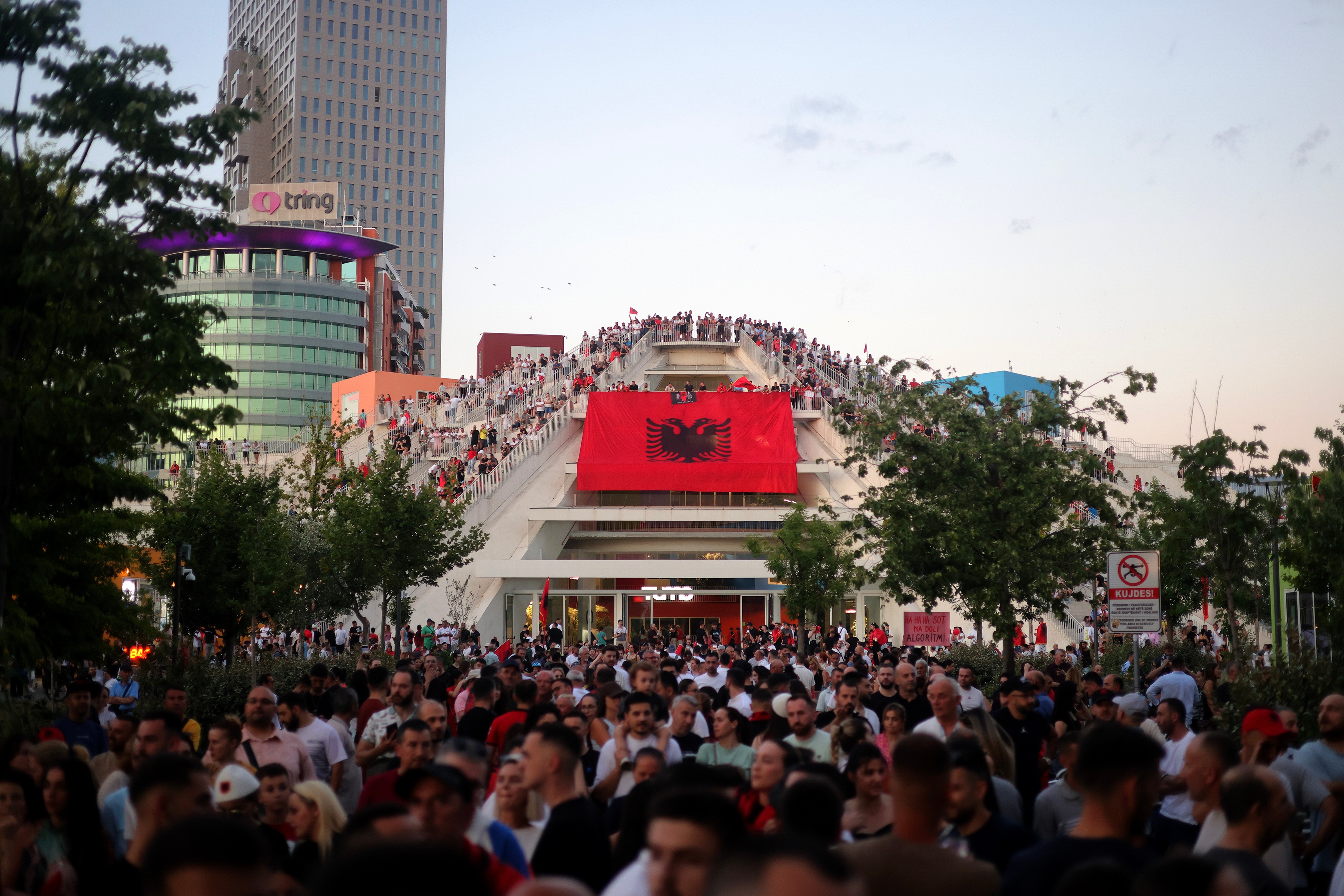 Albanian protesters rally against Kushner-backed resort in protected area