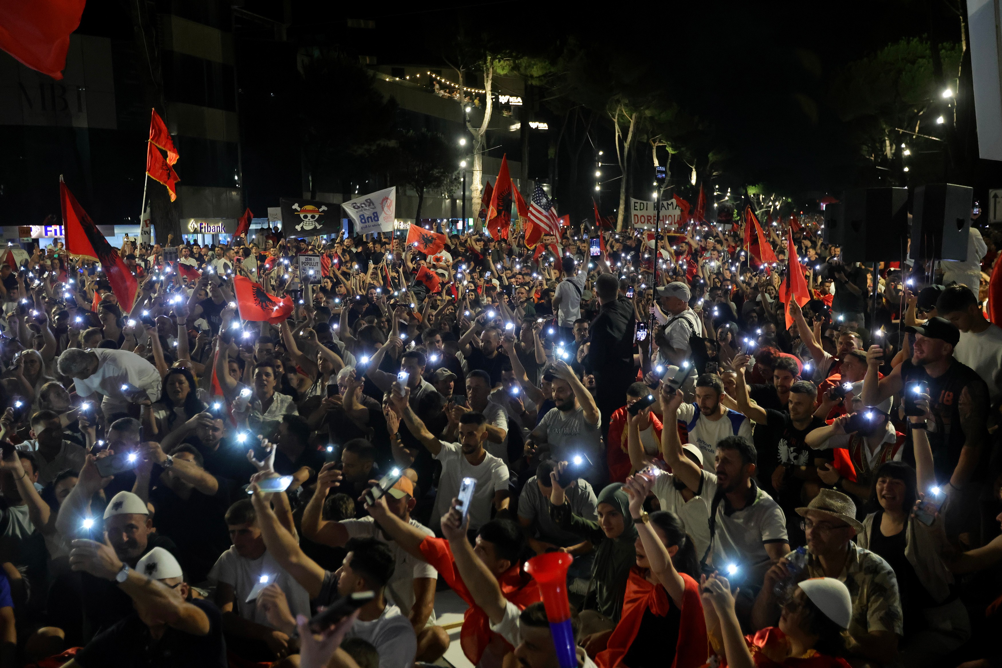 Albanian protesters rally against Kushner-backed resort in protected area