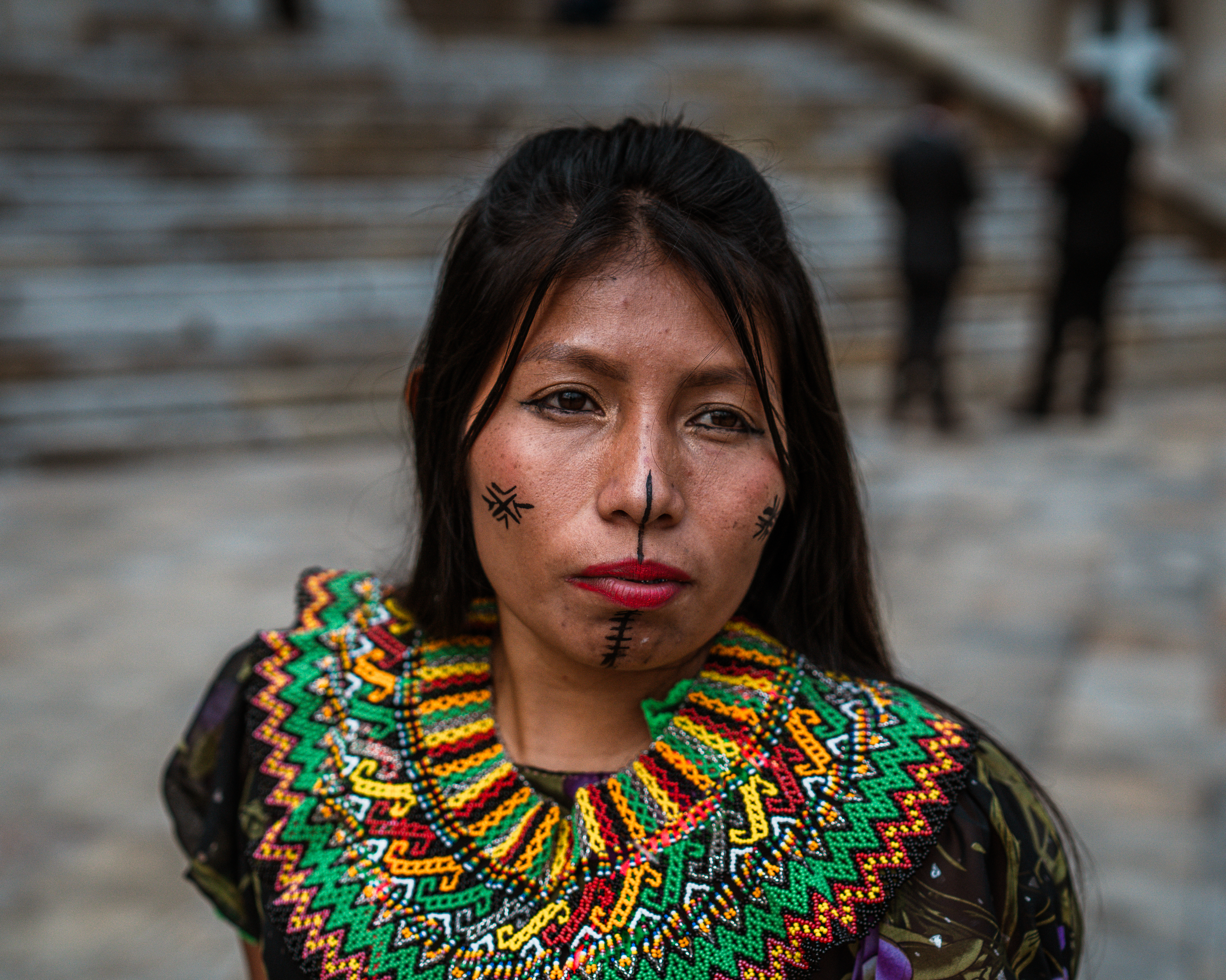 Claudia Quiragama pictured outside Colombian Congress