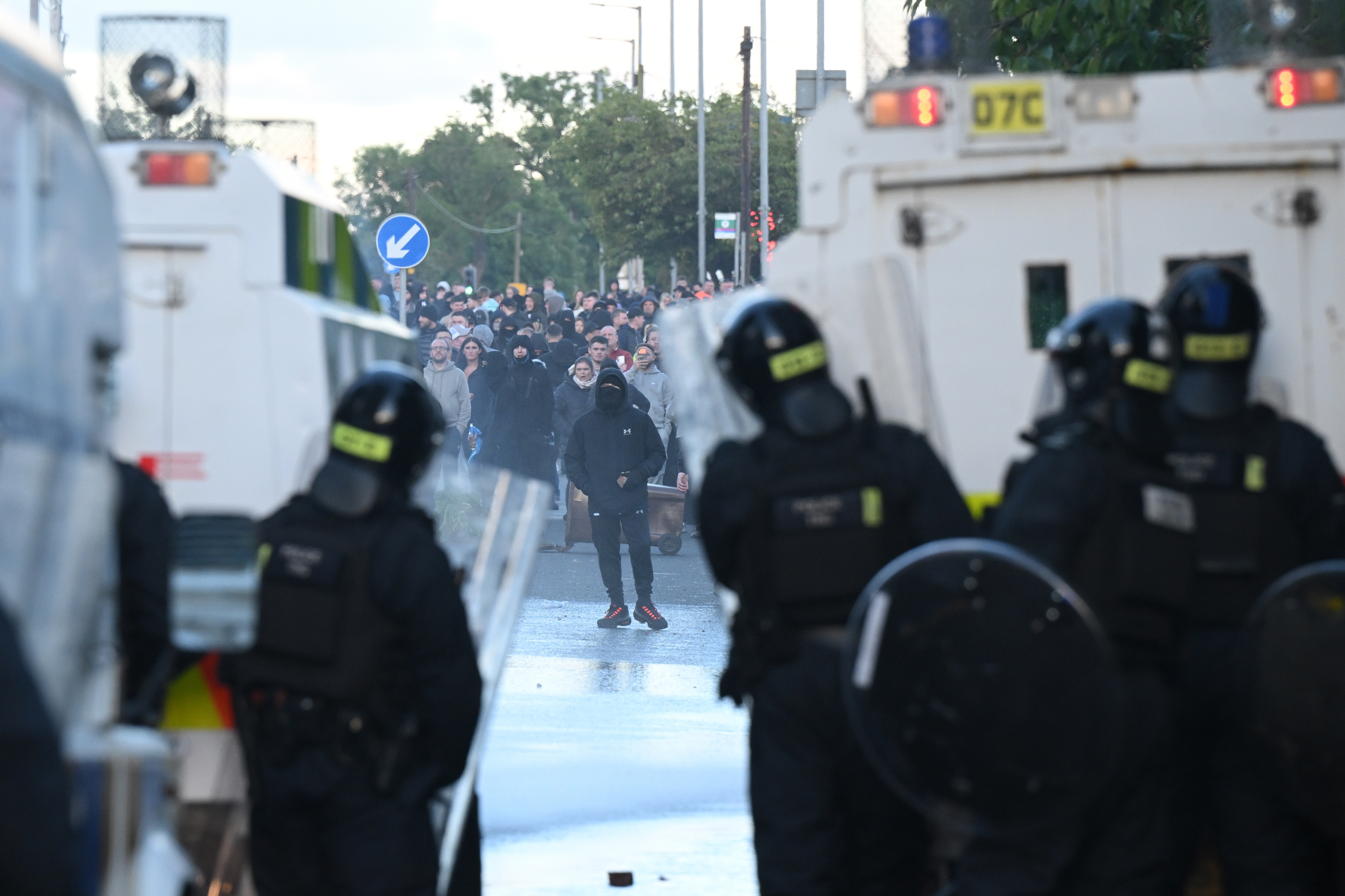 Belfast anti-immigrant protesters