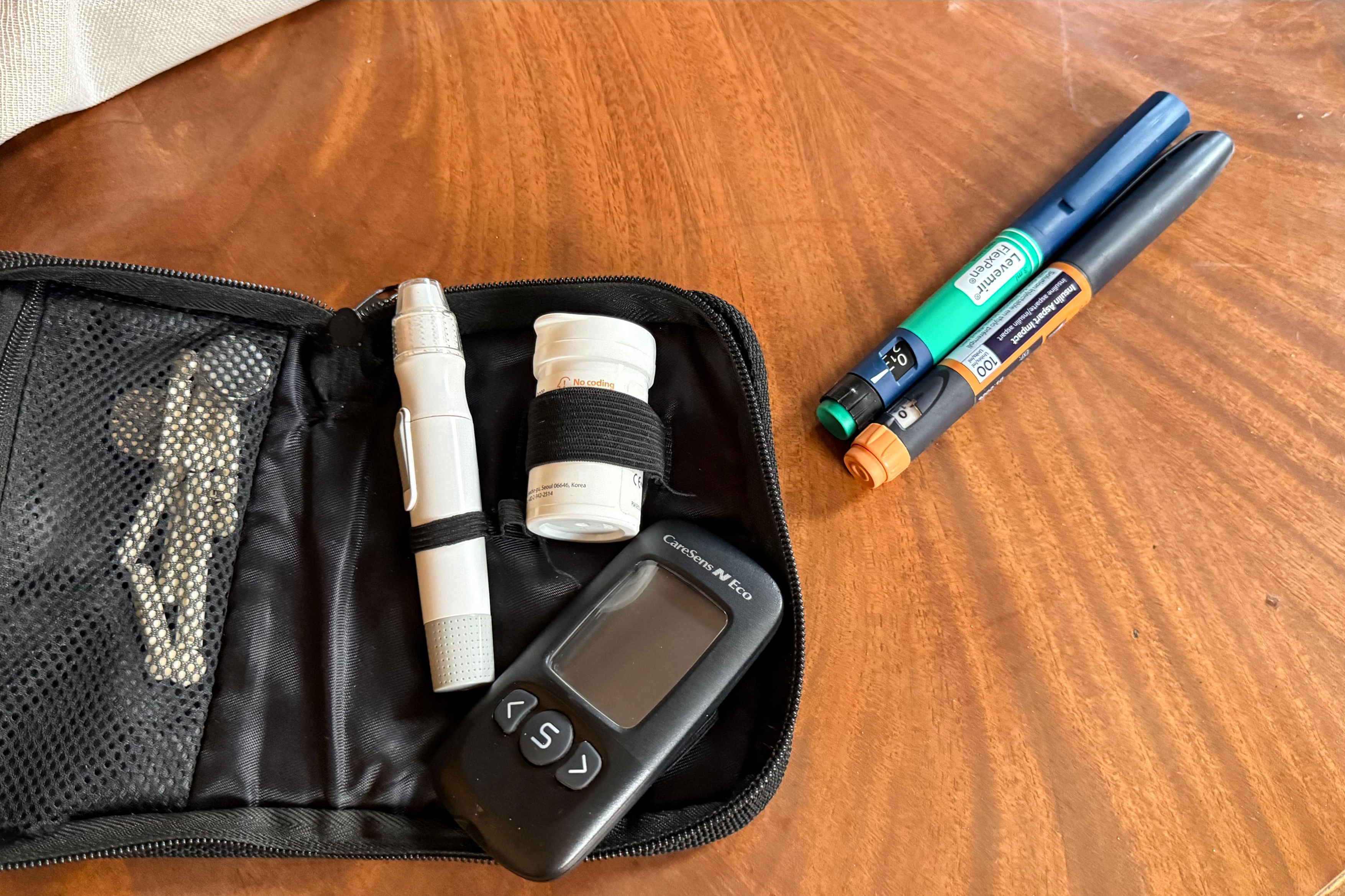 Insulin injections used in the treatment of Type 1 diabetes, essential for regulating blood glucose levels.