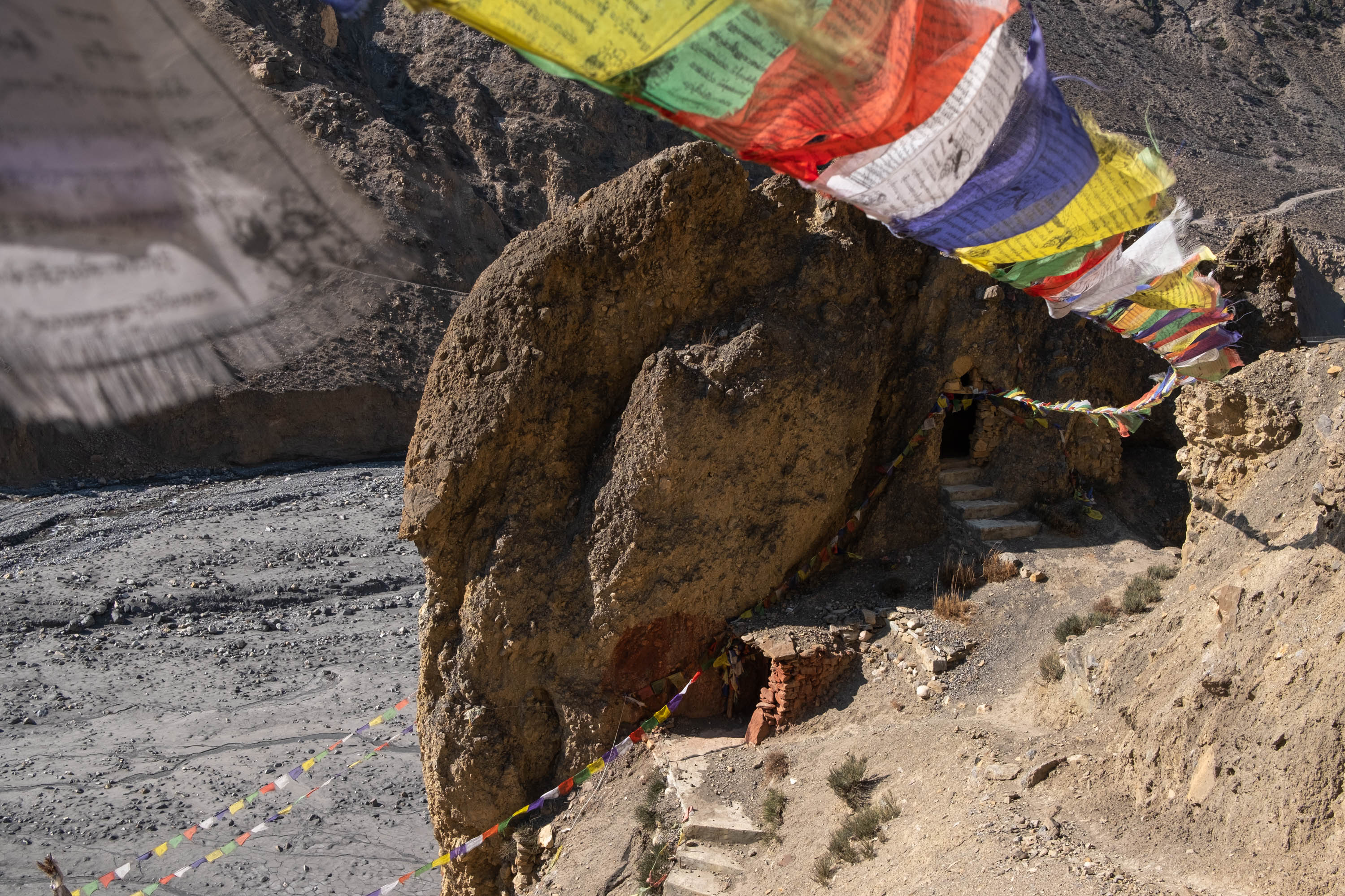 A meditation cave in Lubra, Nepal [Eileen McDougall/Al Jazeera]