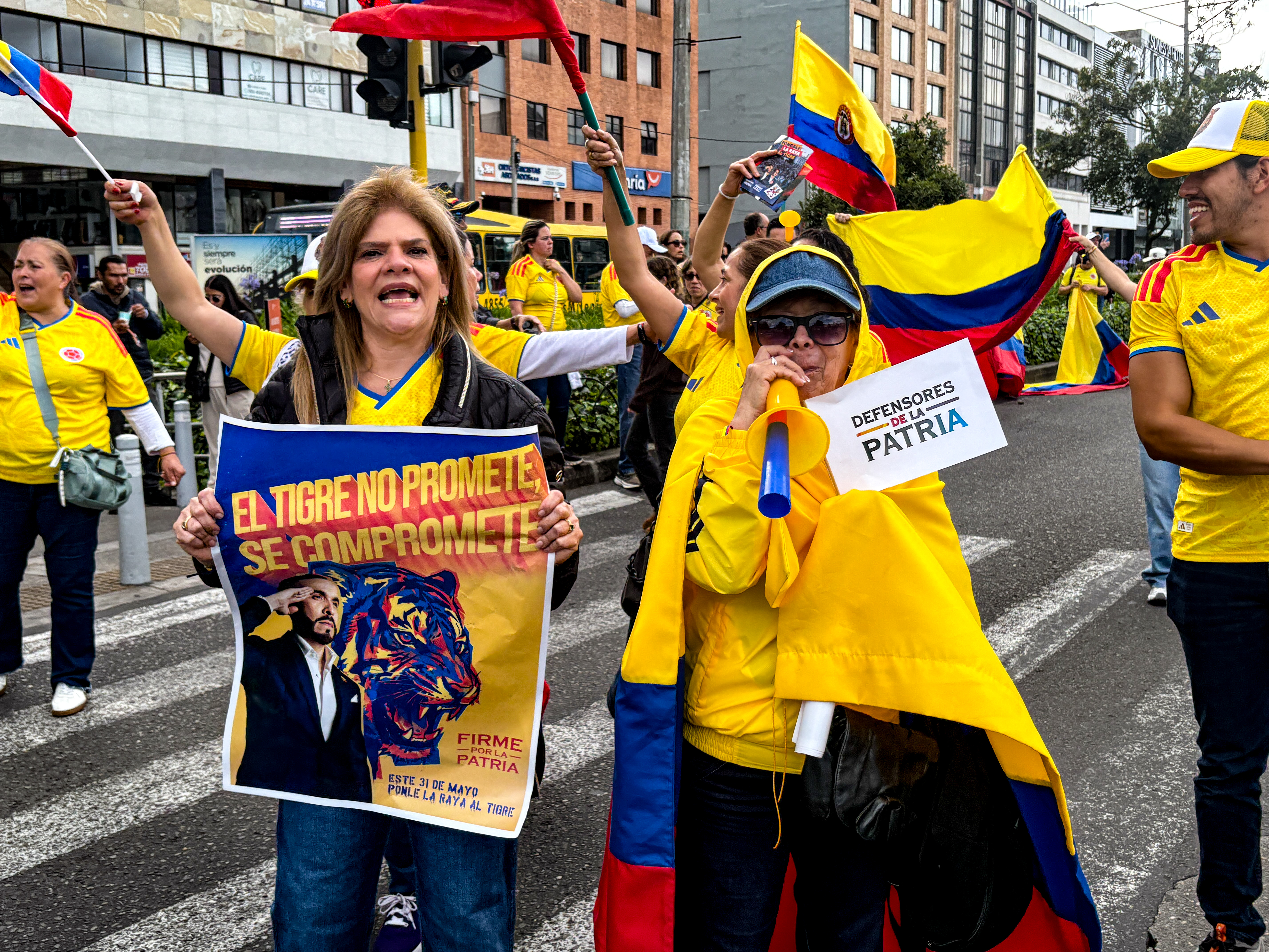 A rally for Abelardo de la Espriella in Bogota