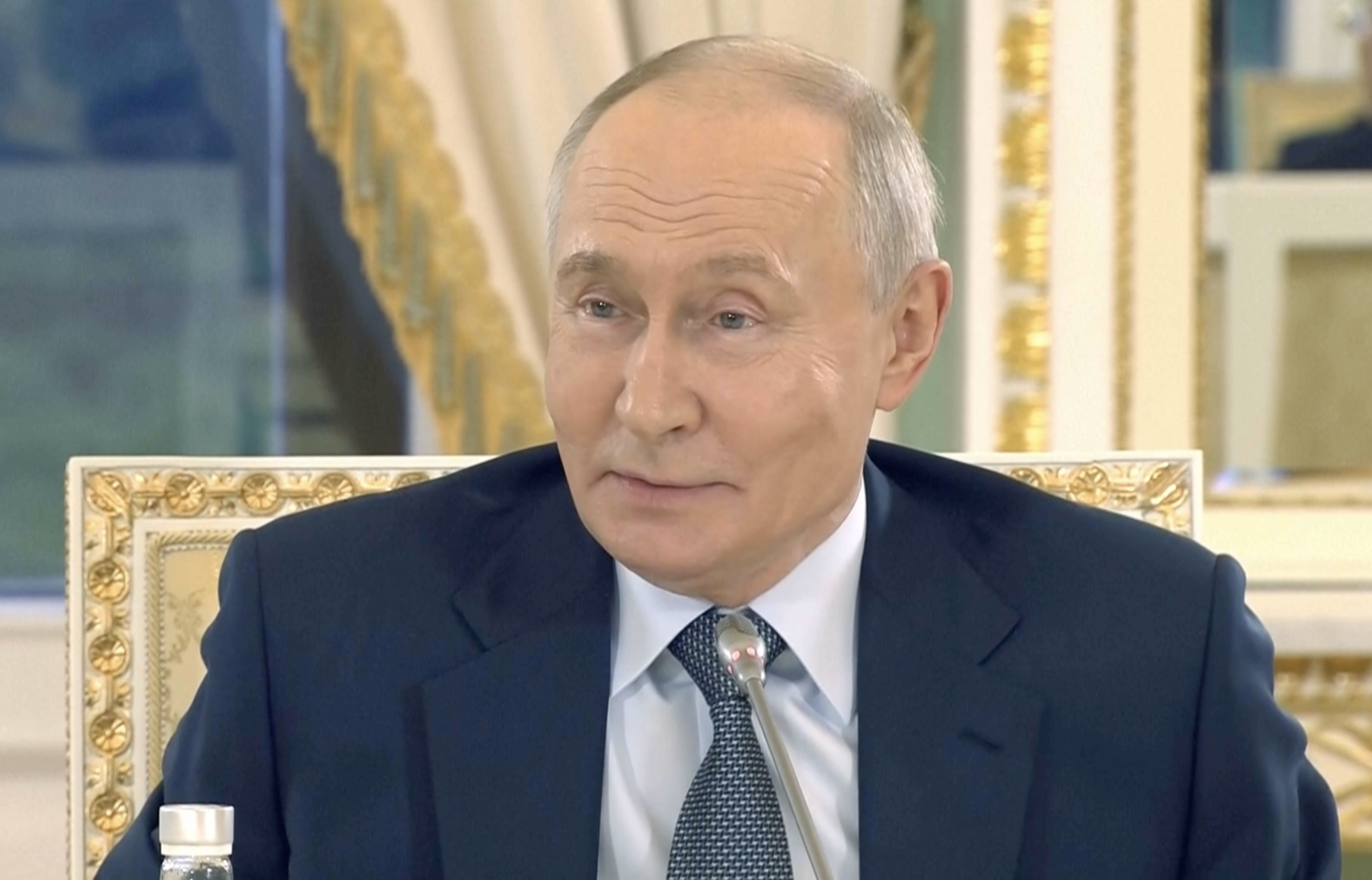 Putin responding to reporters' questions, 2026-06-05.