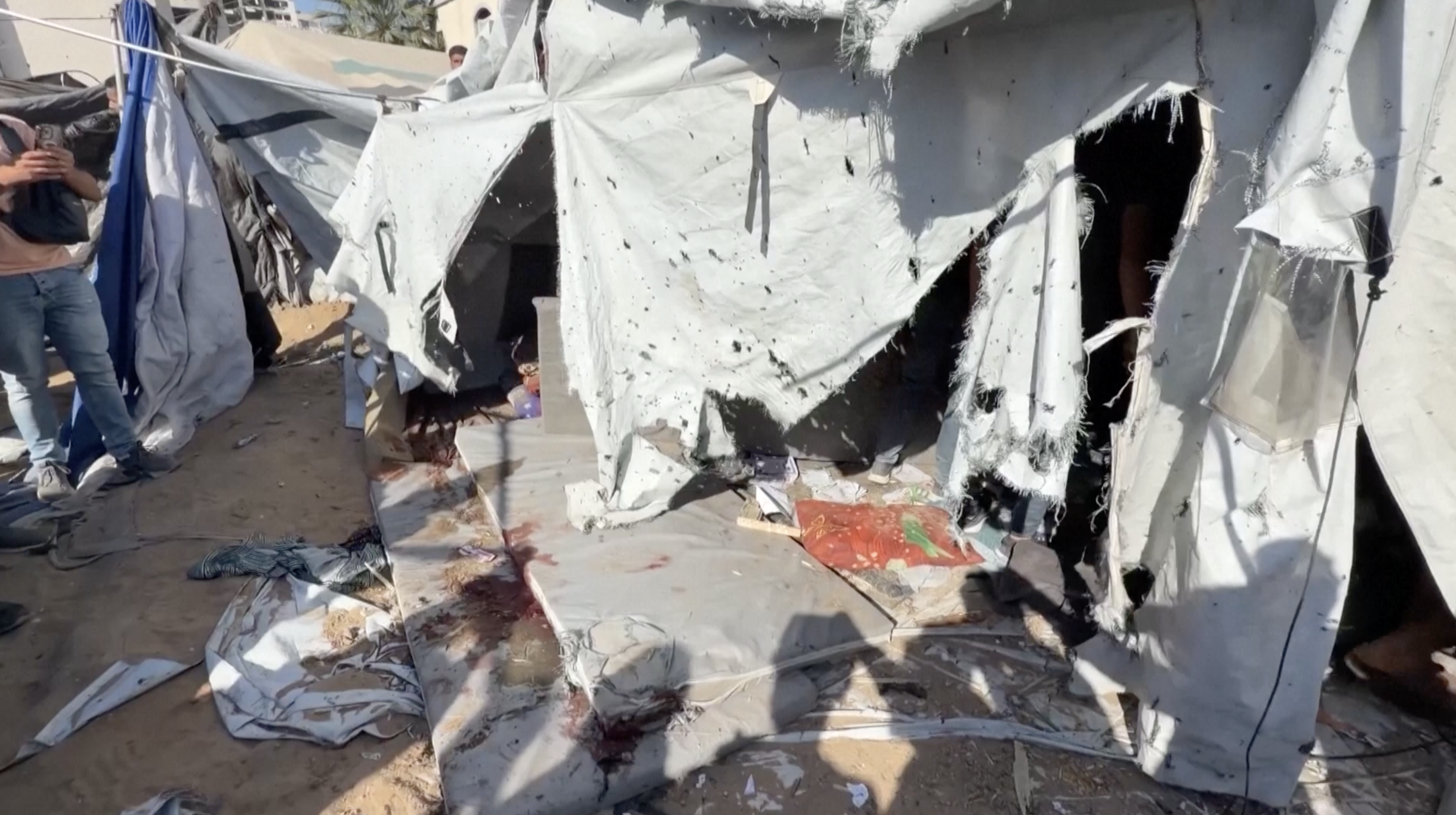 TENT ATTACK IN GAZA