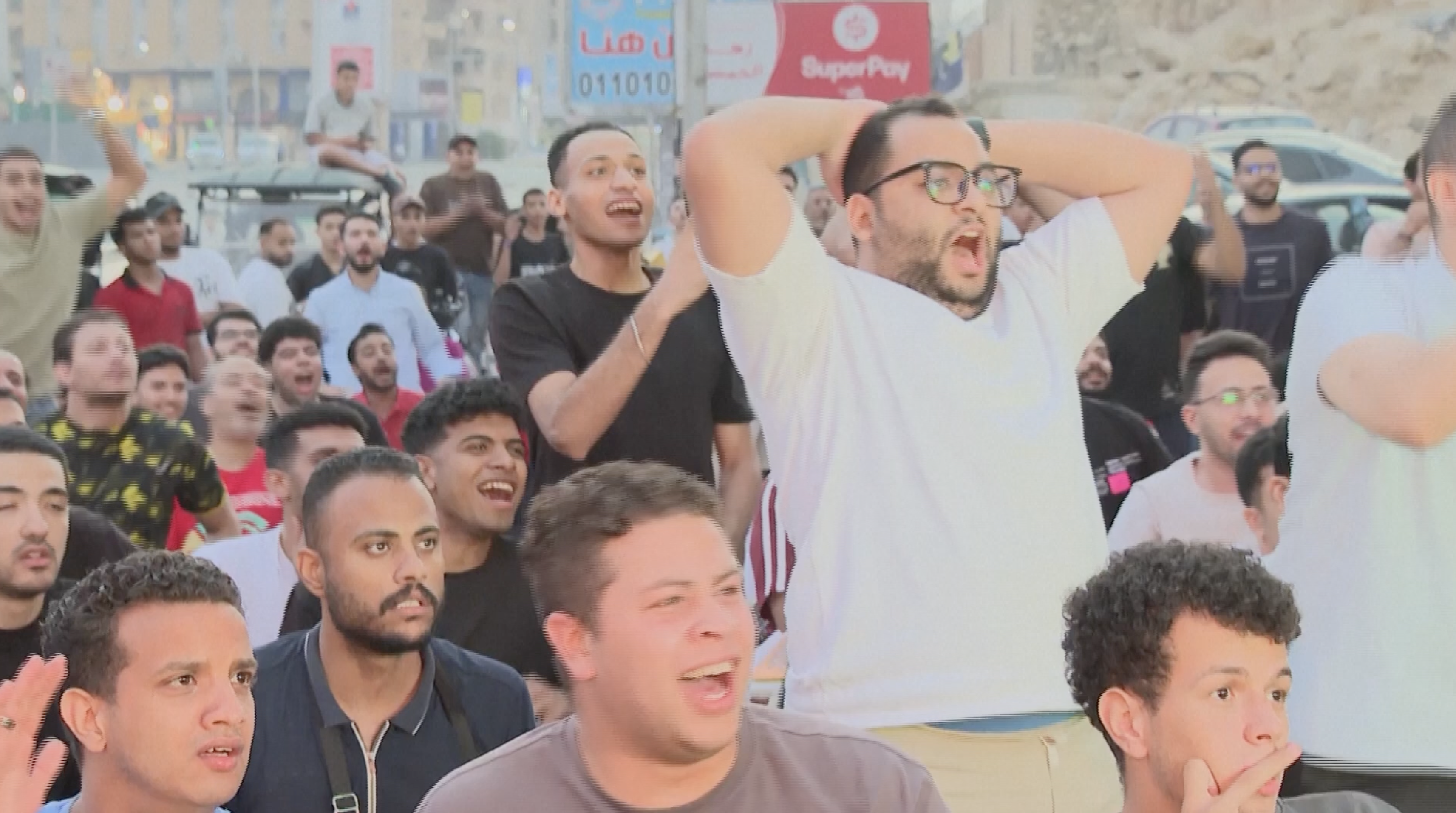 Egypt v. New Zealand, Cairo crowd reacts