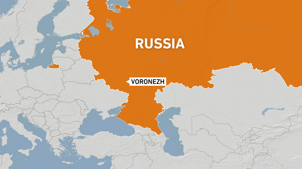 Map of Voronezh.