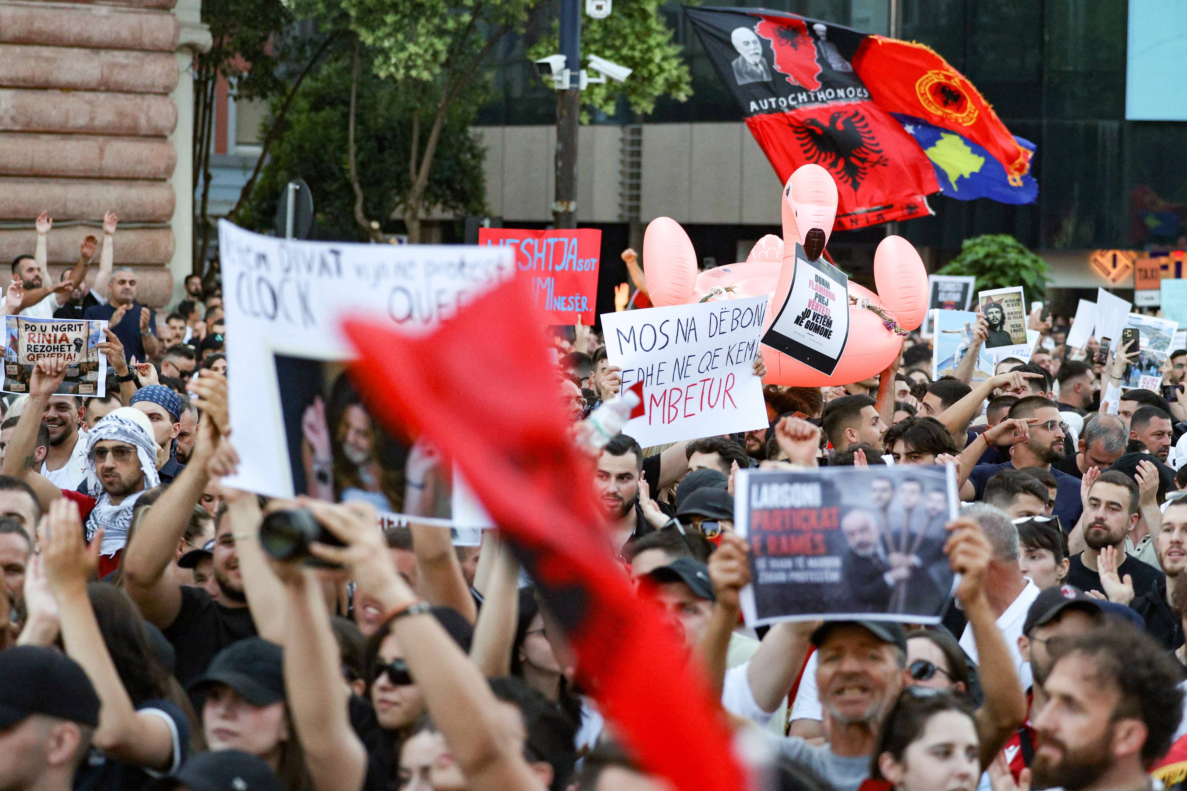 Major protests in Albania