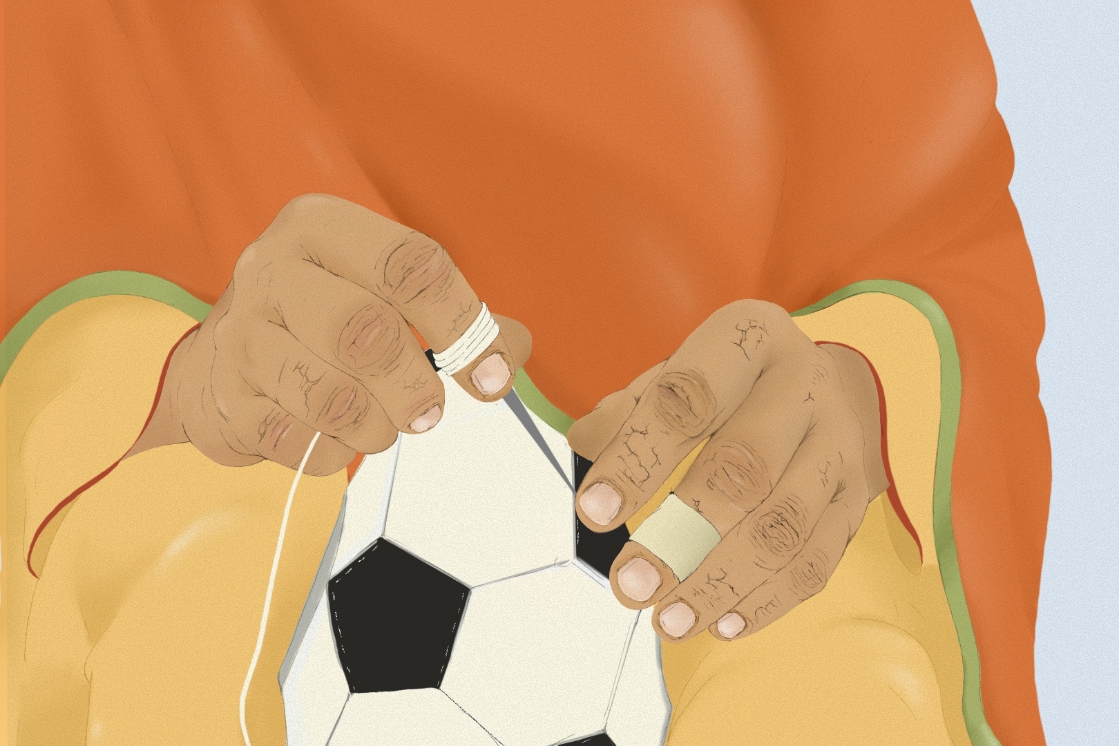 Pakistan football stitchers