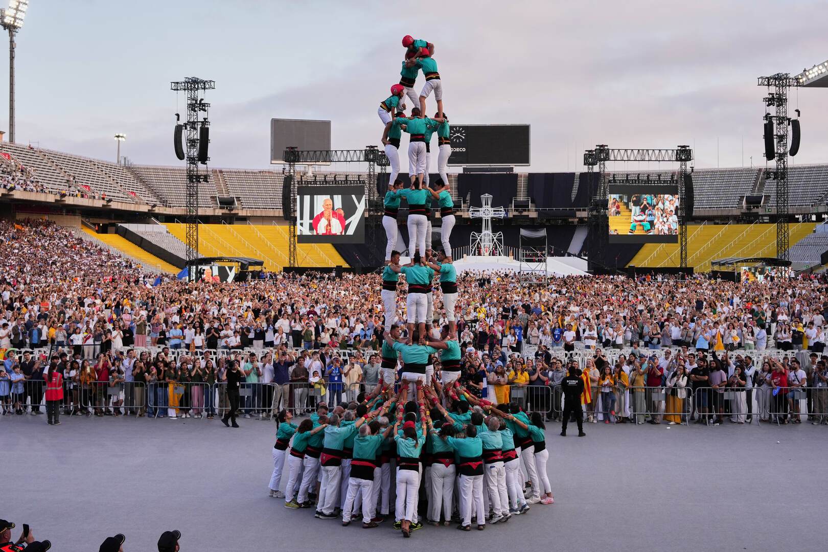 human tower