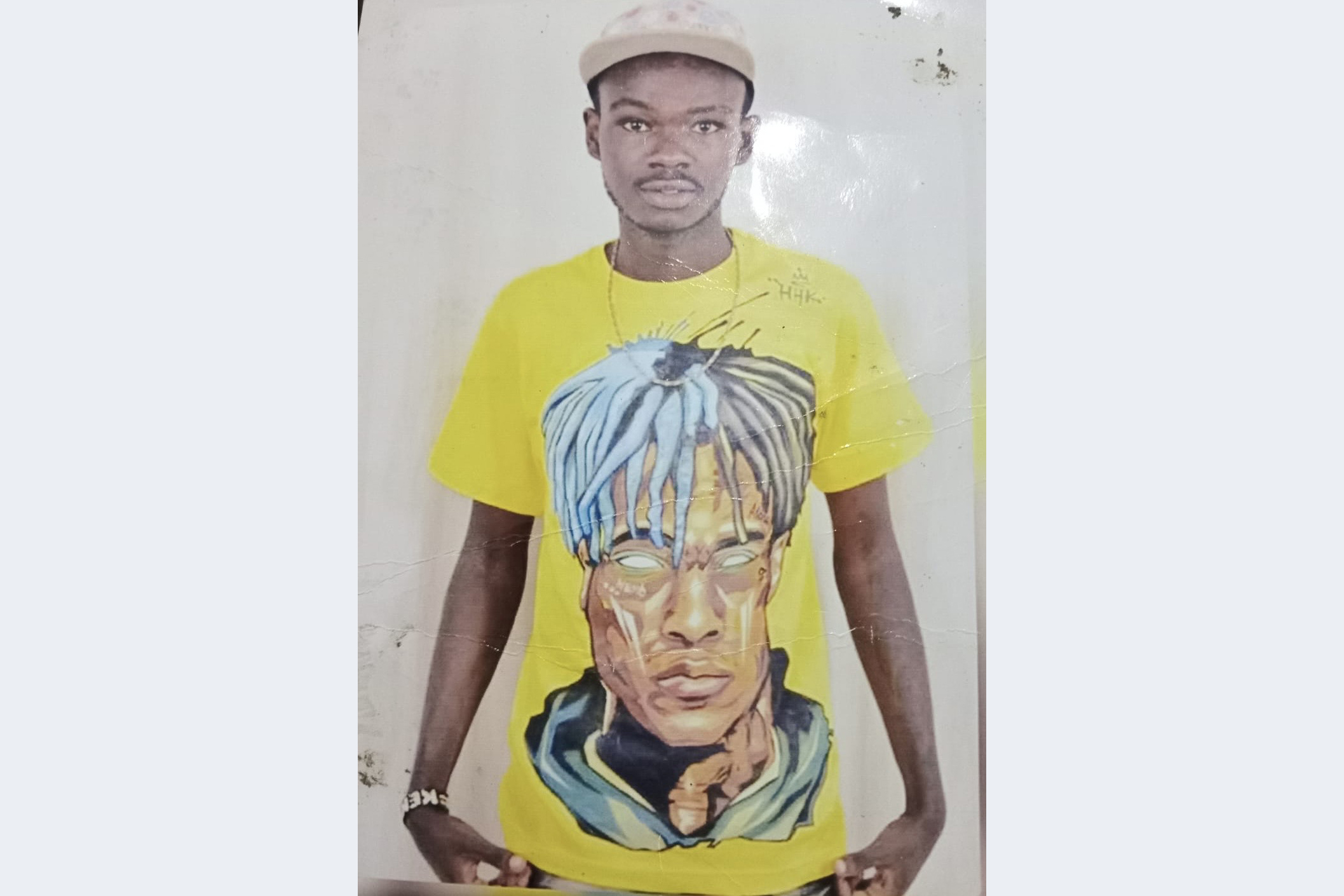 Emmanuel Kamau Mukuria is the one in a yellow T-shirt, he went missing on June 25 2024 and has never been found to date [Al Jazeera]