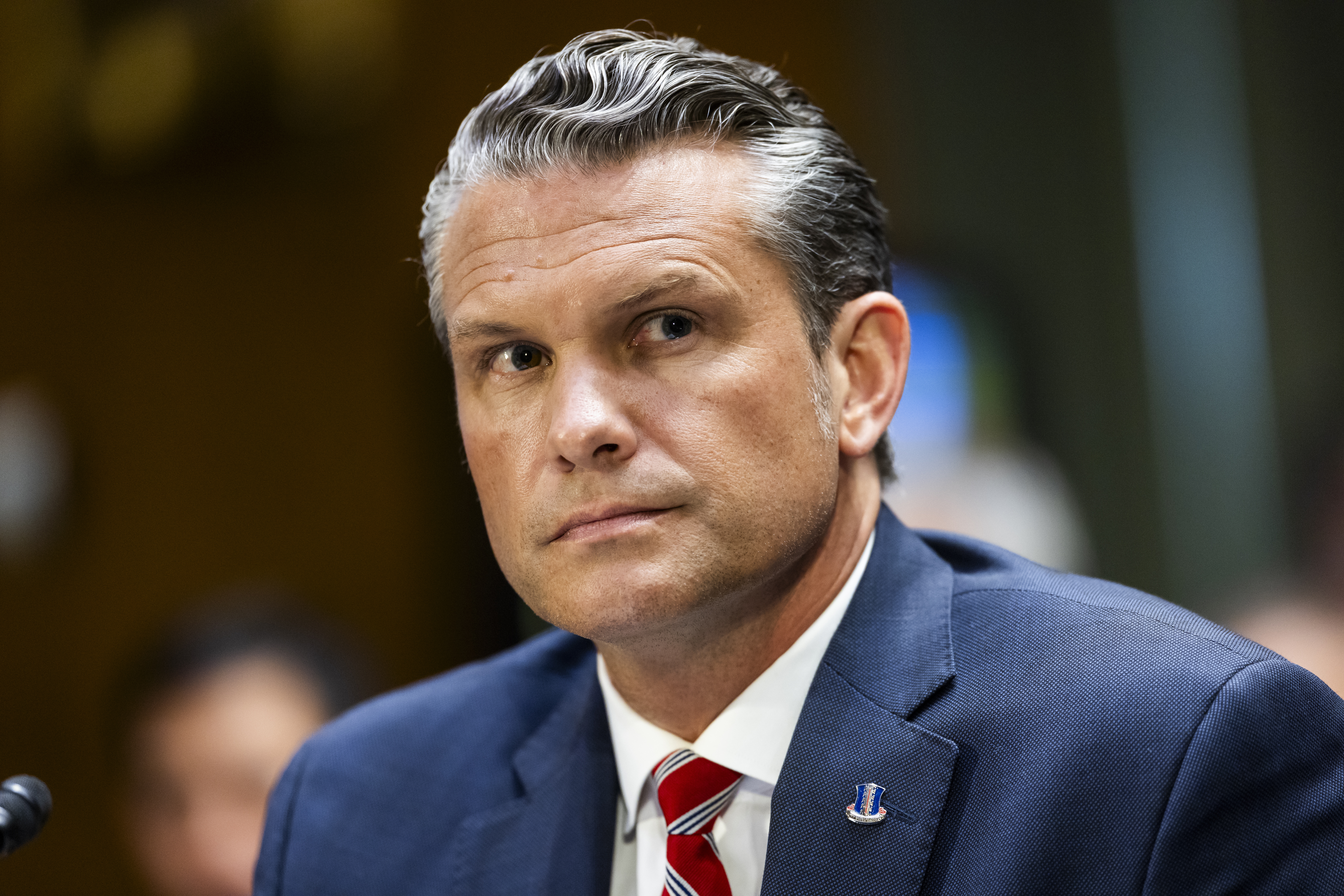 US Defense Secretary Pete Hegseth testifies during a Senate Committee on Appropriations hearing in Washington, DC