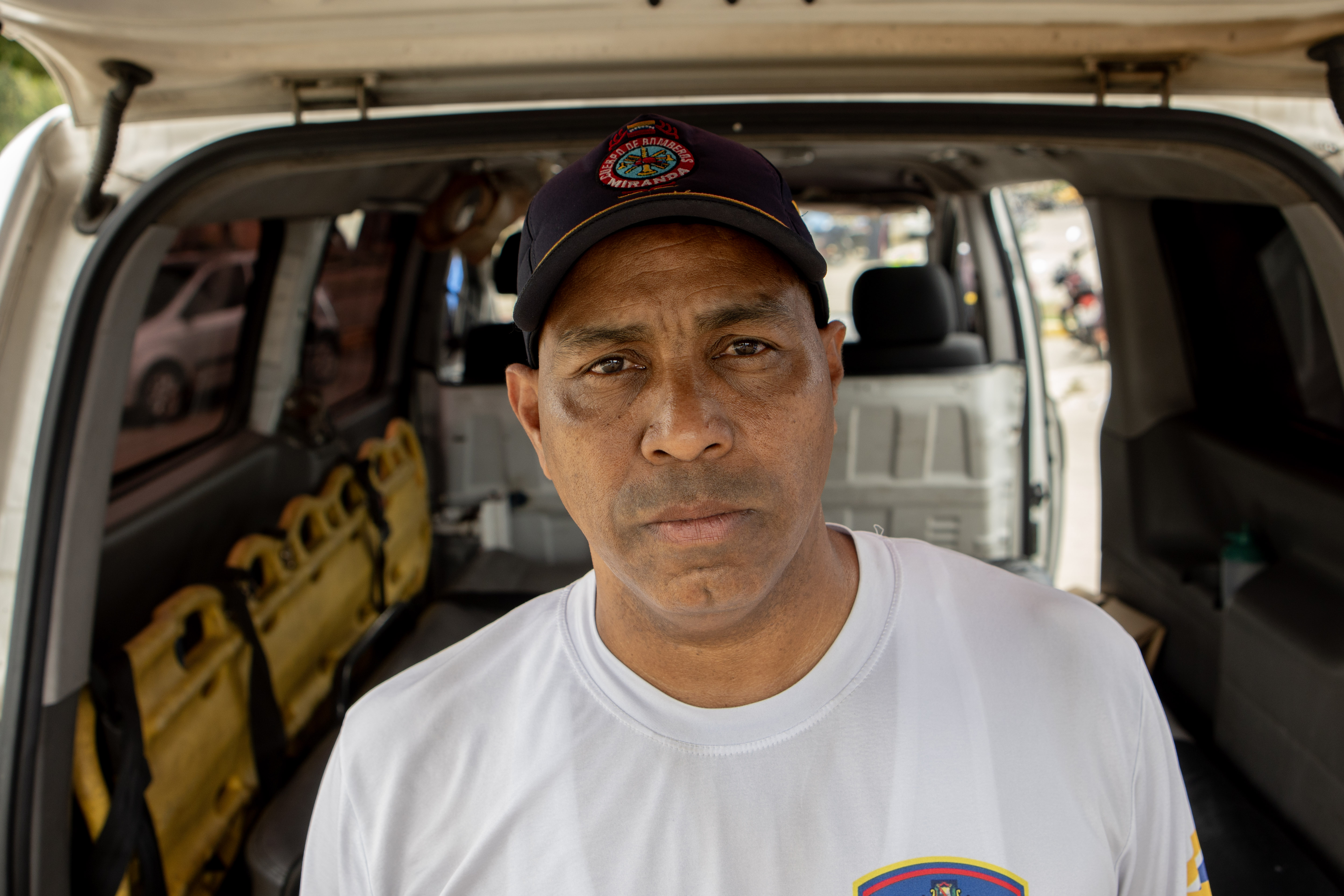 A paramedic in Venezuela