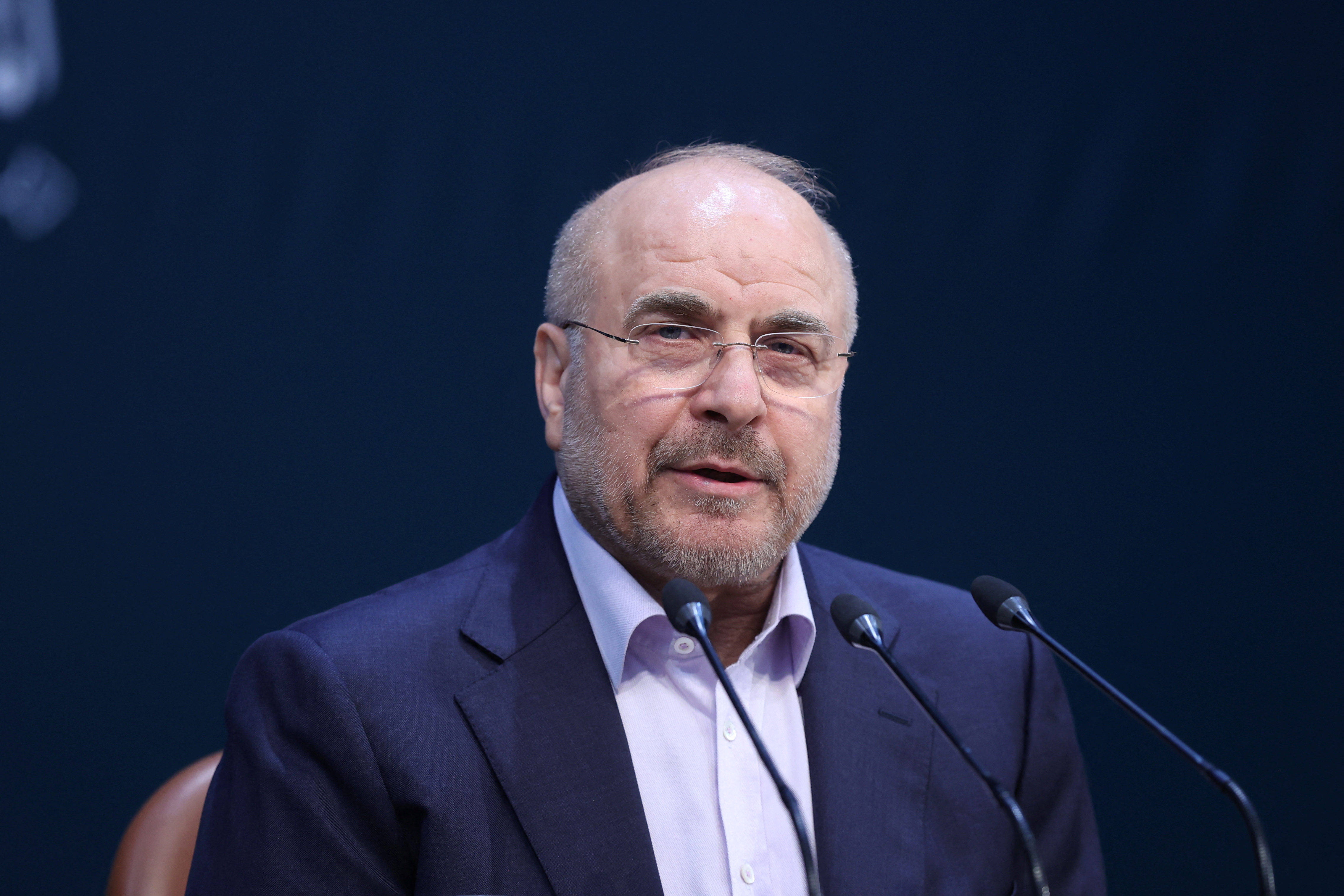 Iranian Parliament Speaker Mohammad Bagher Ghalibaf