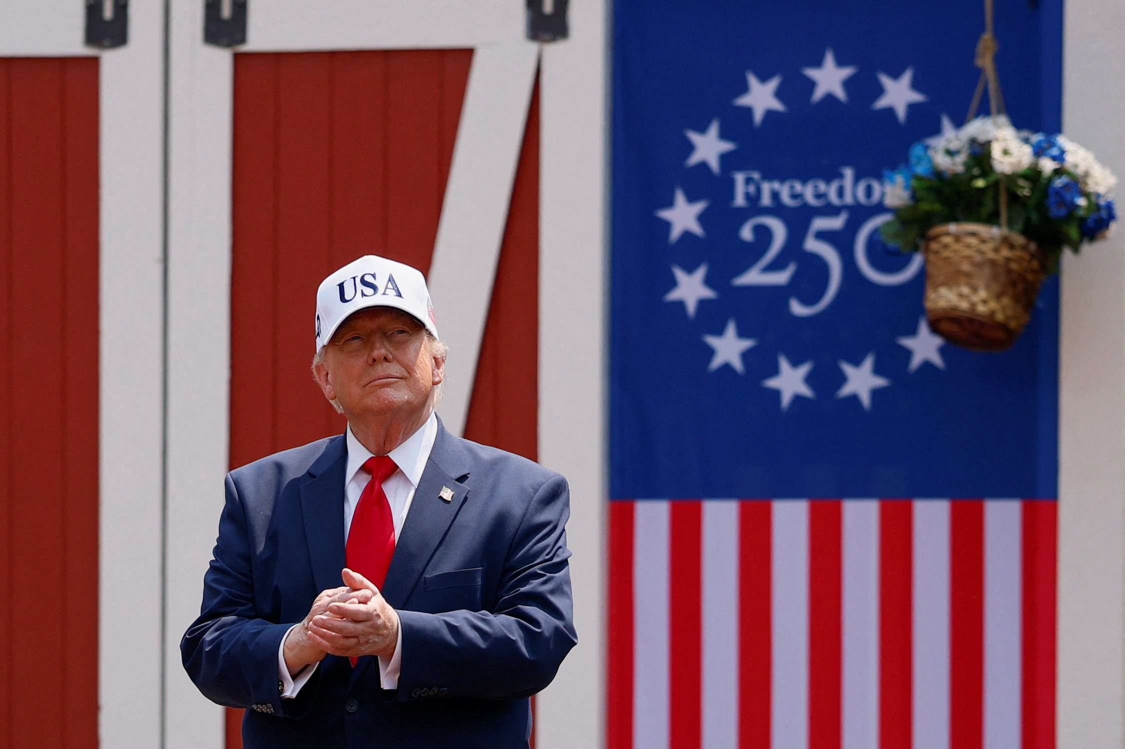 US President Donald Trump [Evan Vucci/Reuters]