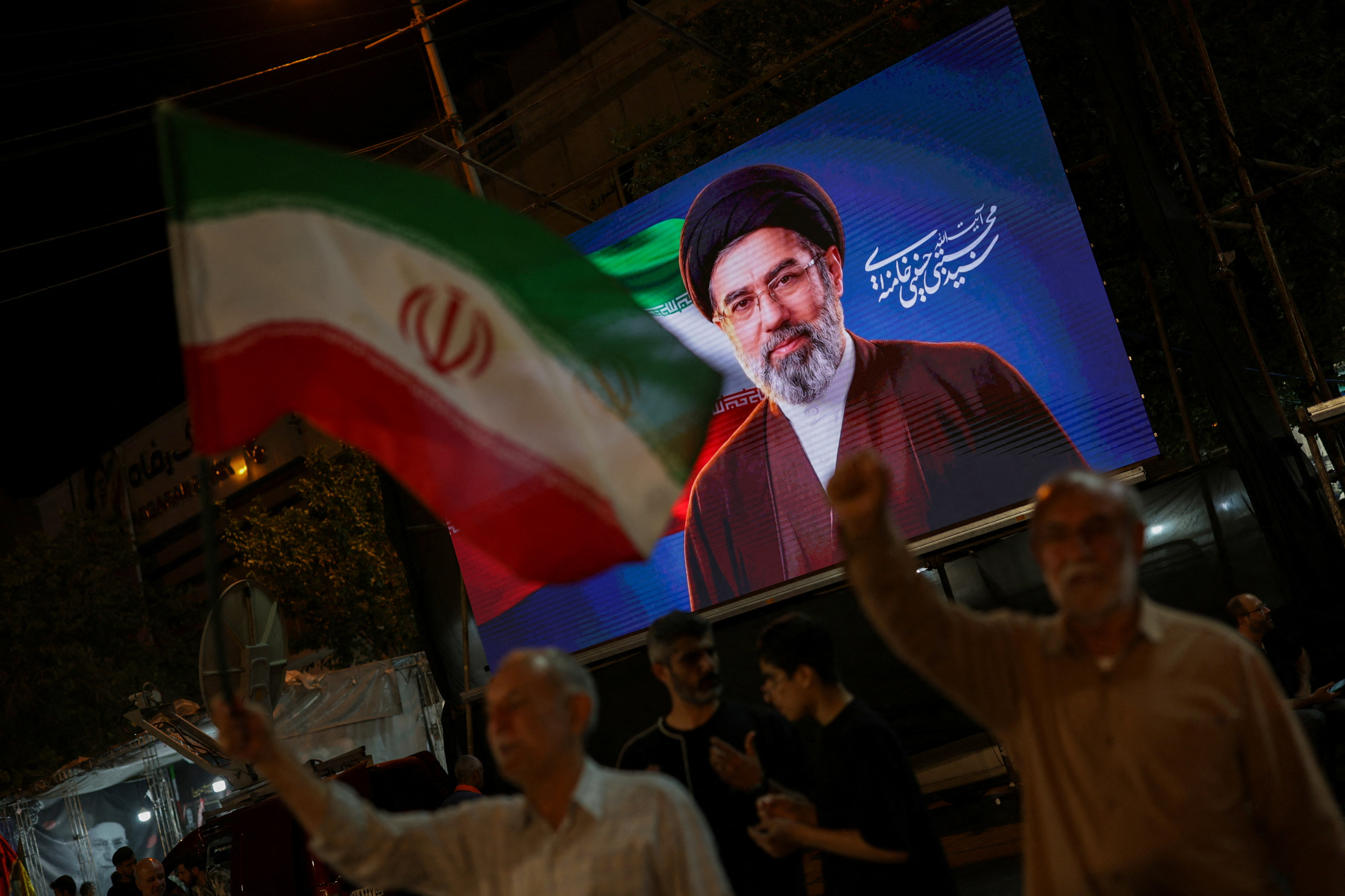 Iran's Ayatollah Mojtaba Khamenei voiced his support for Hezbollah and the poeple of Southern Lebanon in a series of posts on X.[Murad Sezer/Reuters]