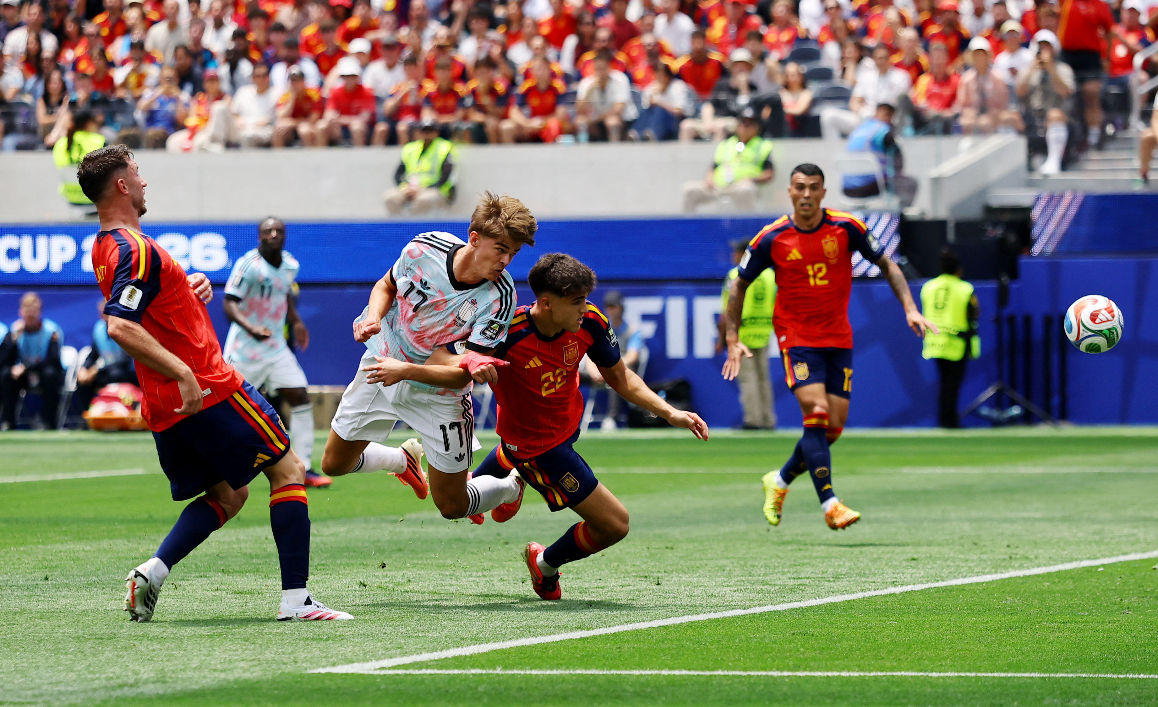 Belgium’s Charles De Ketelaere scores their first goal